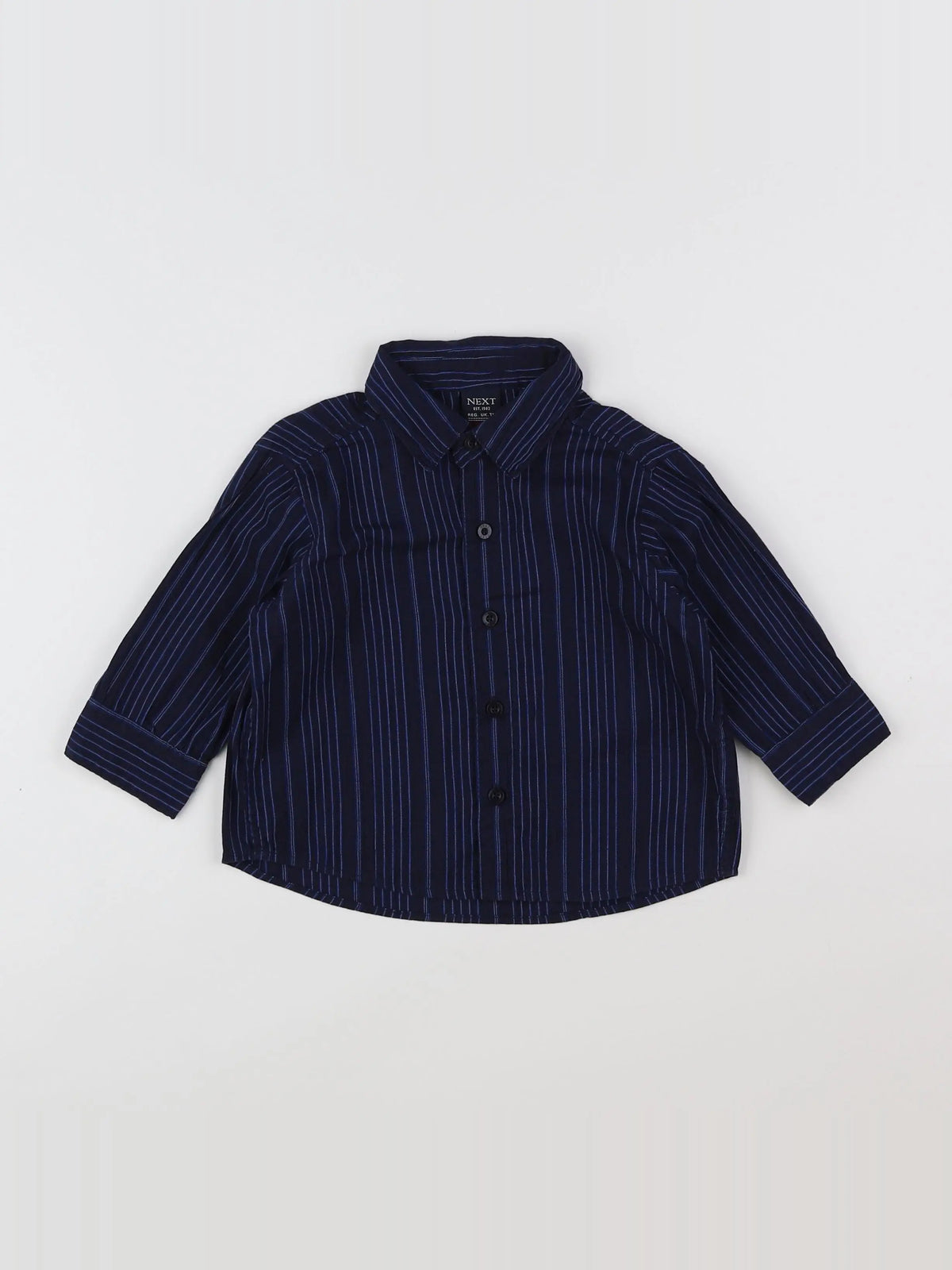 Next - chemise bleu - 3/6 mois