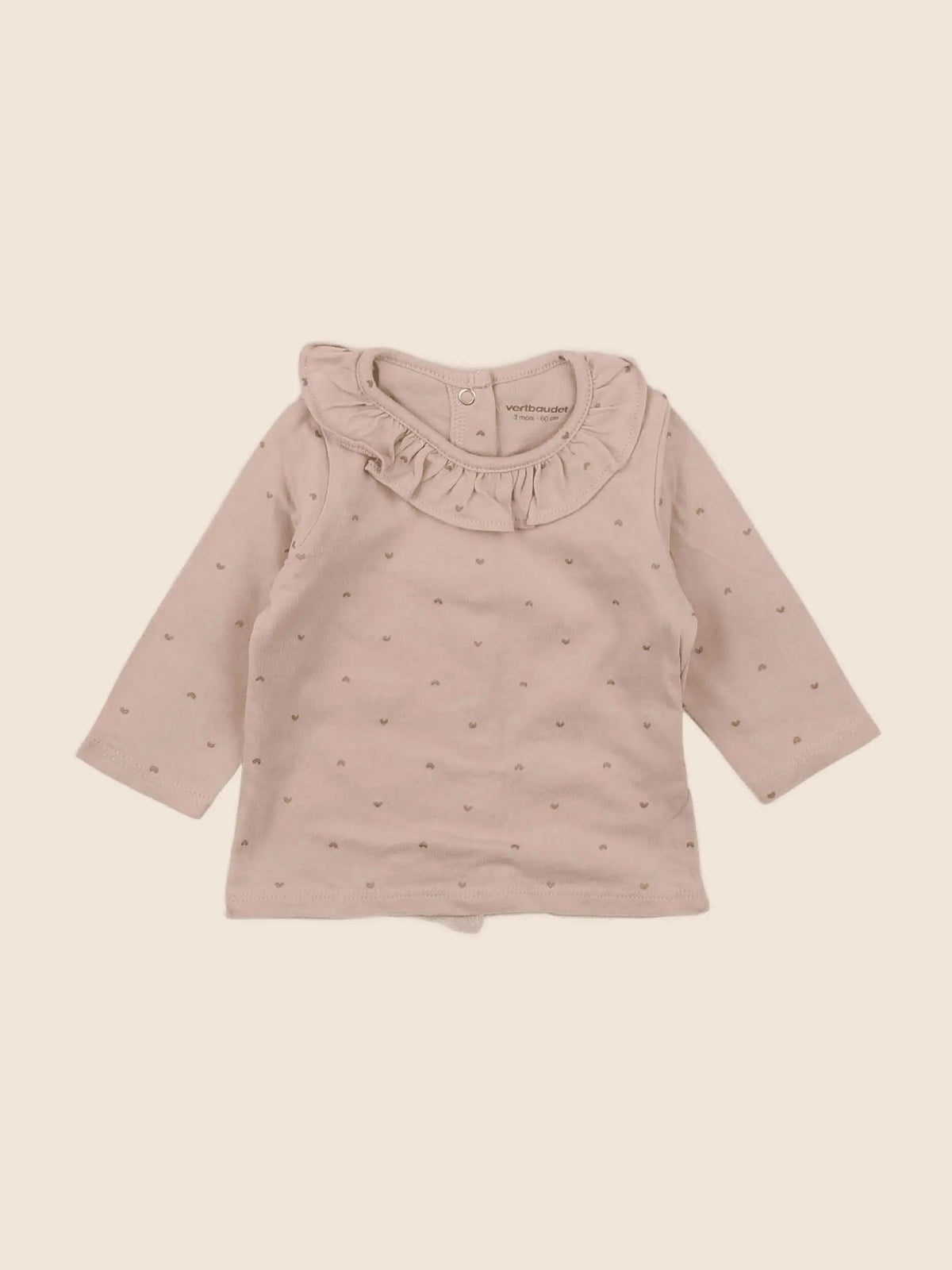 Vertbaudet - tee-shirt rose - 3 mois