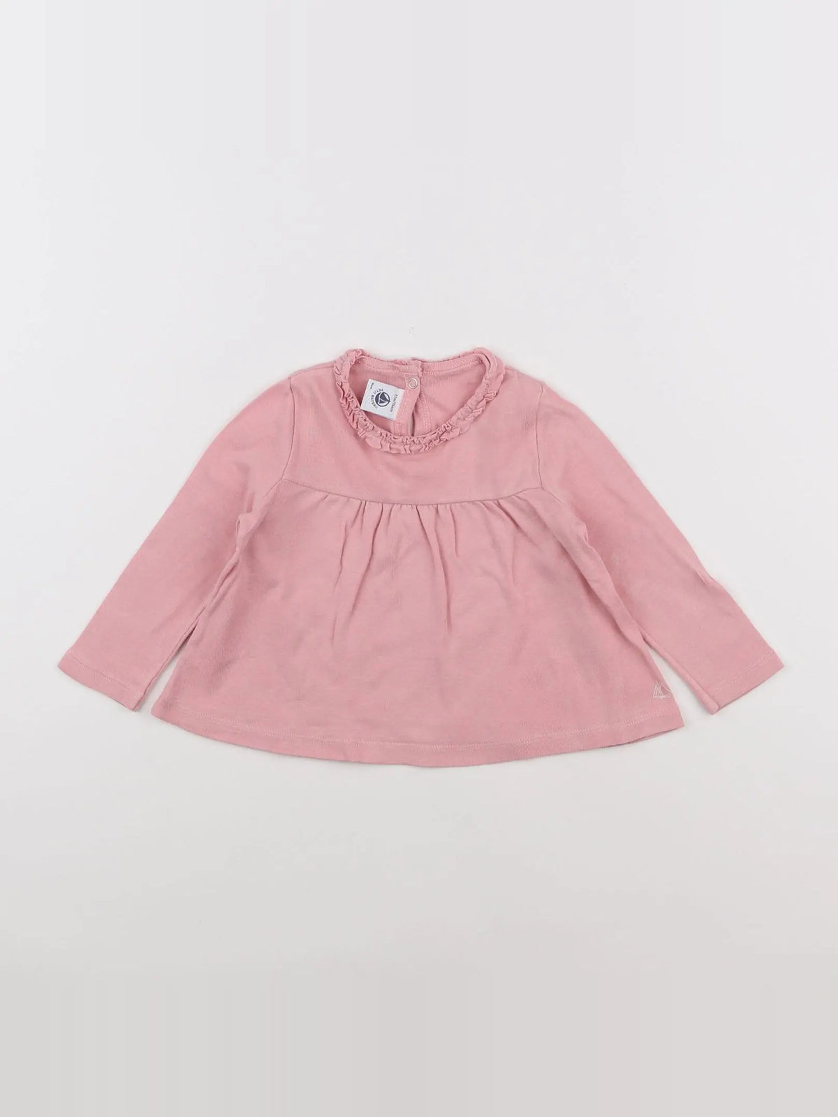 Petit Bateau - tee-shirt rose - 12 mois