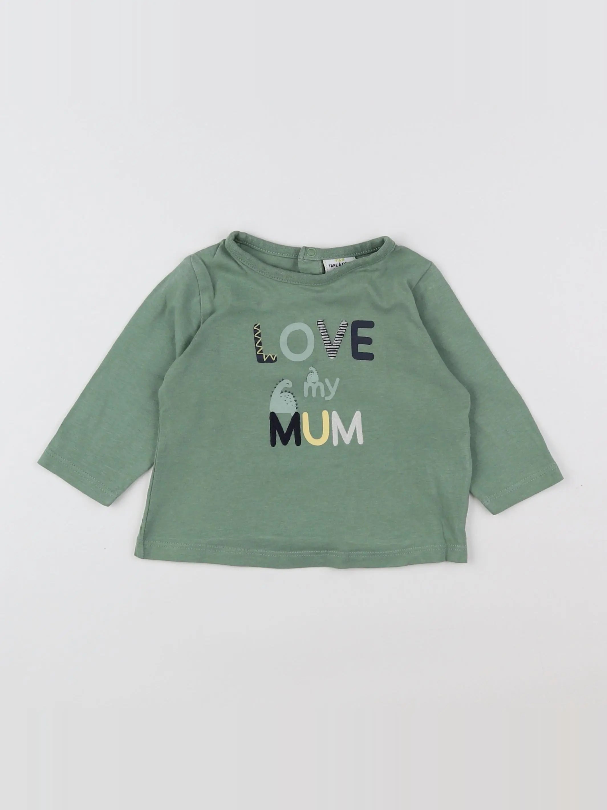 Tape à l'oeil - tee-shirt vert - 6 mois