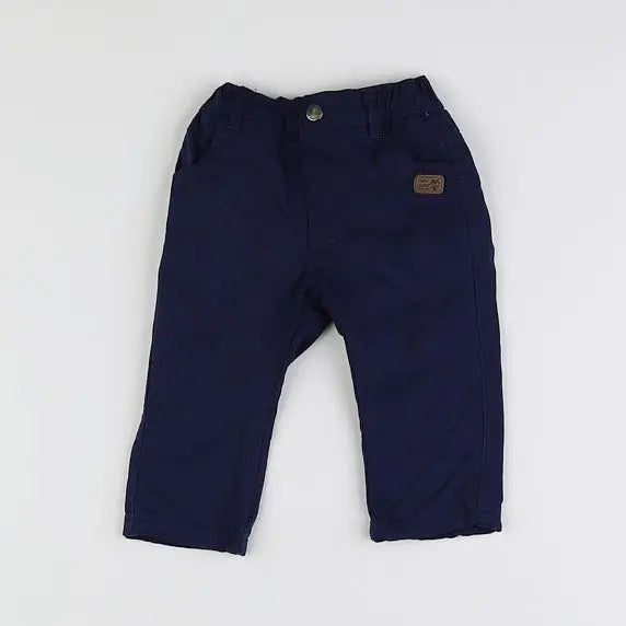 Vertbaudet - pantalon bleu - 6 mois