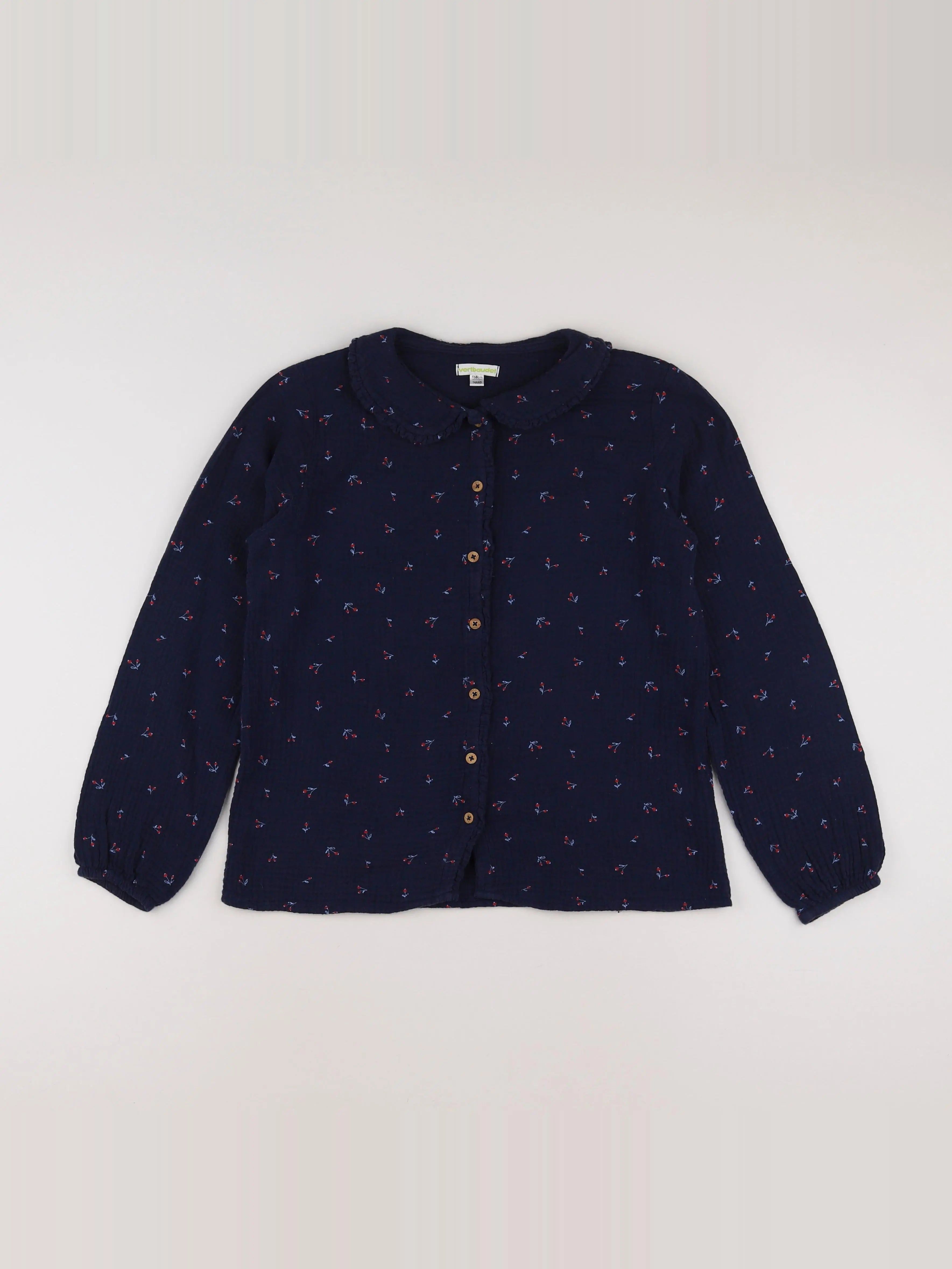 Vertbaudet - blouse bleu - 14 ans