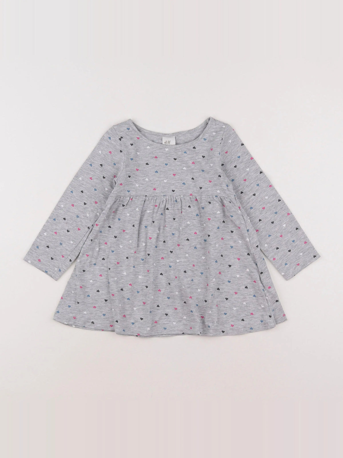 H&M - robe gris - 12/18 mois