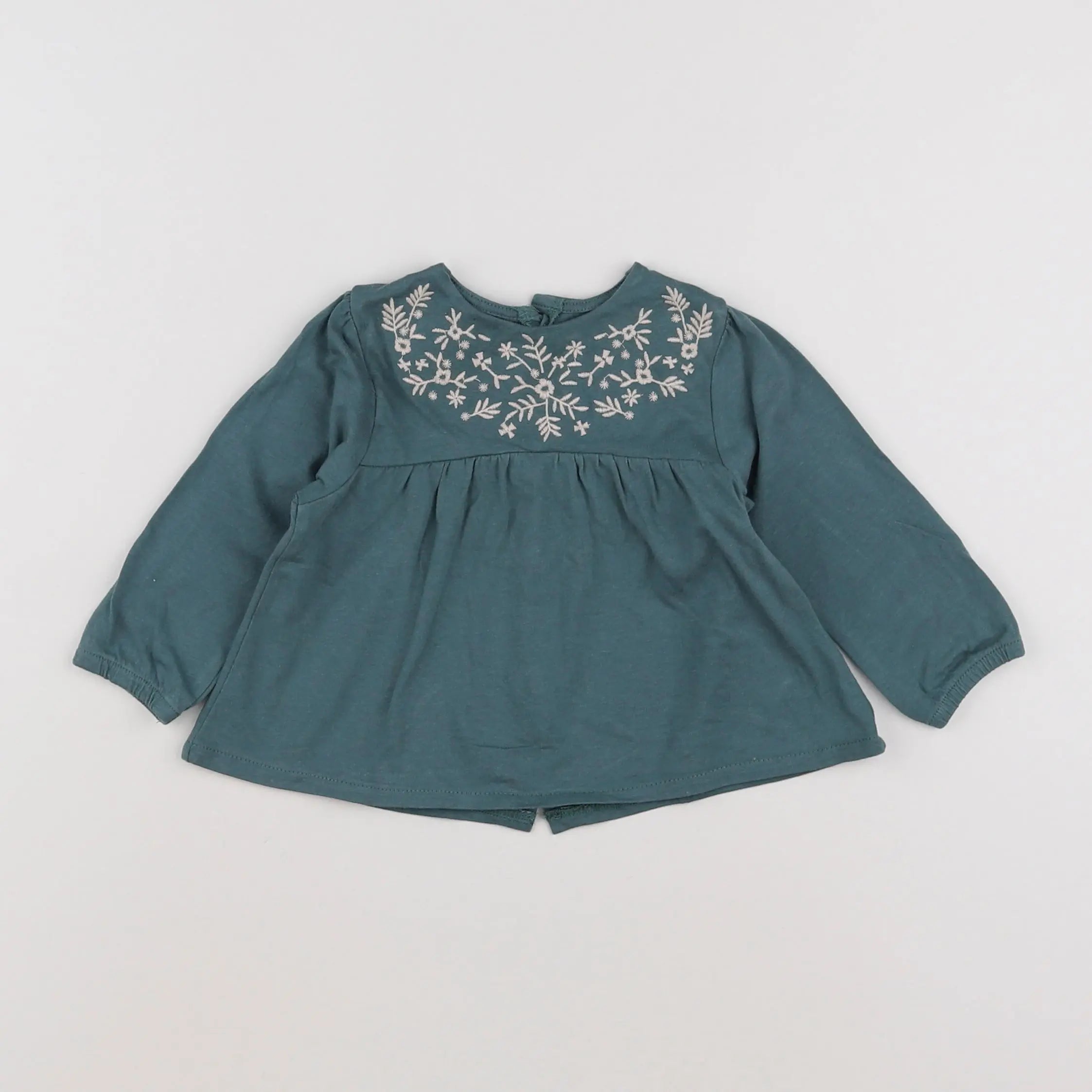 Vertbaudet - tee-shirt vert - 6 mois