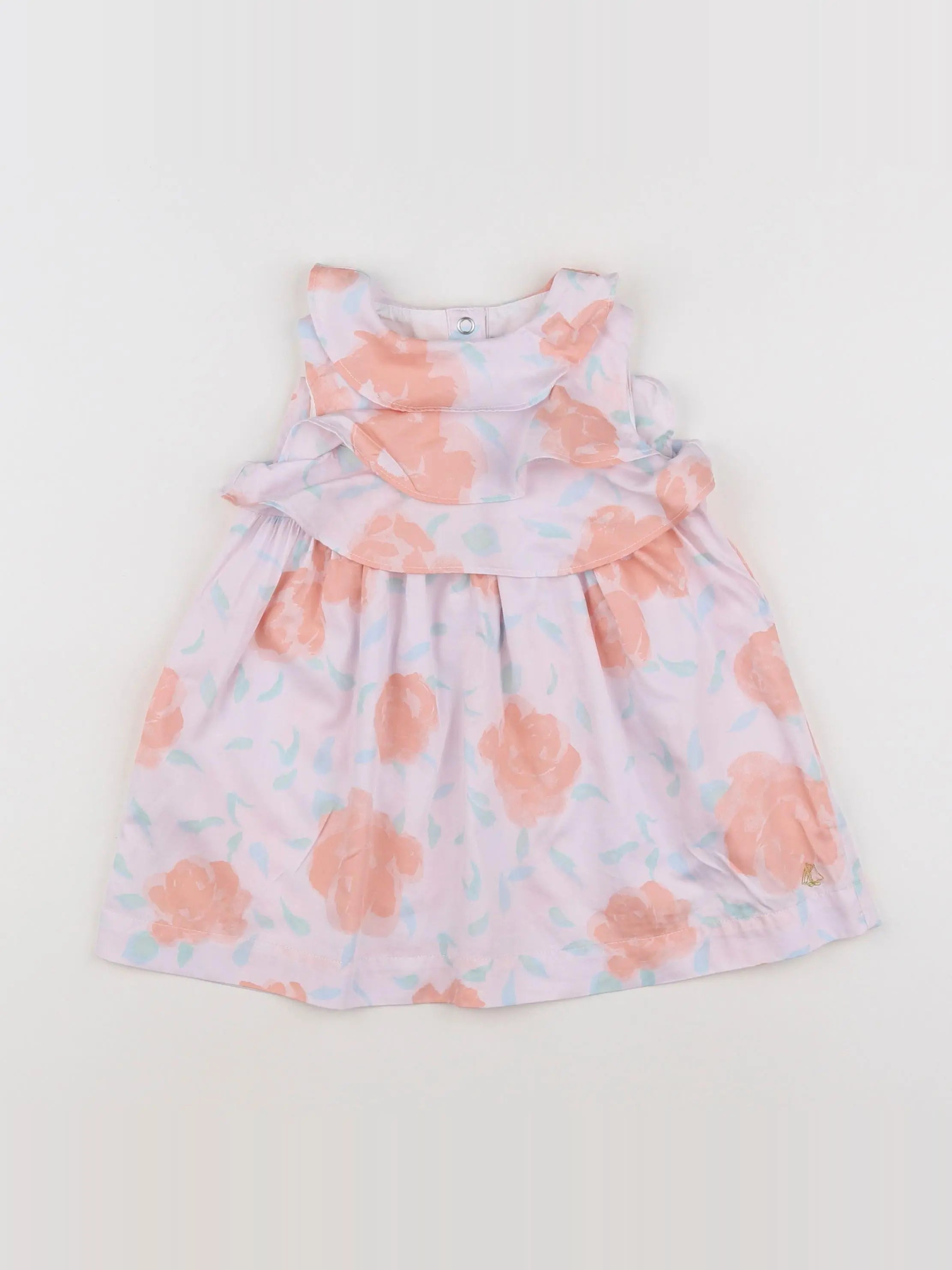 Petit Bateau - robe multicolore - 12 mois