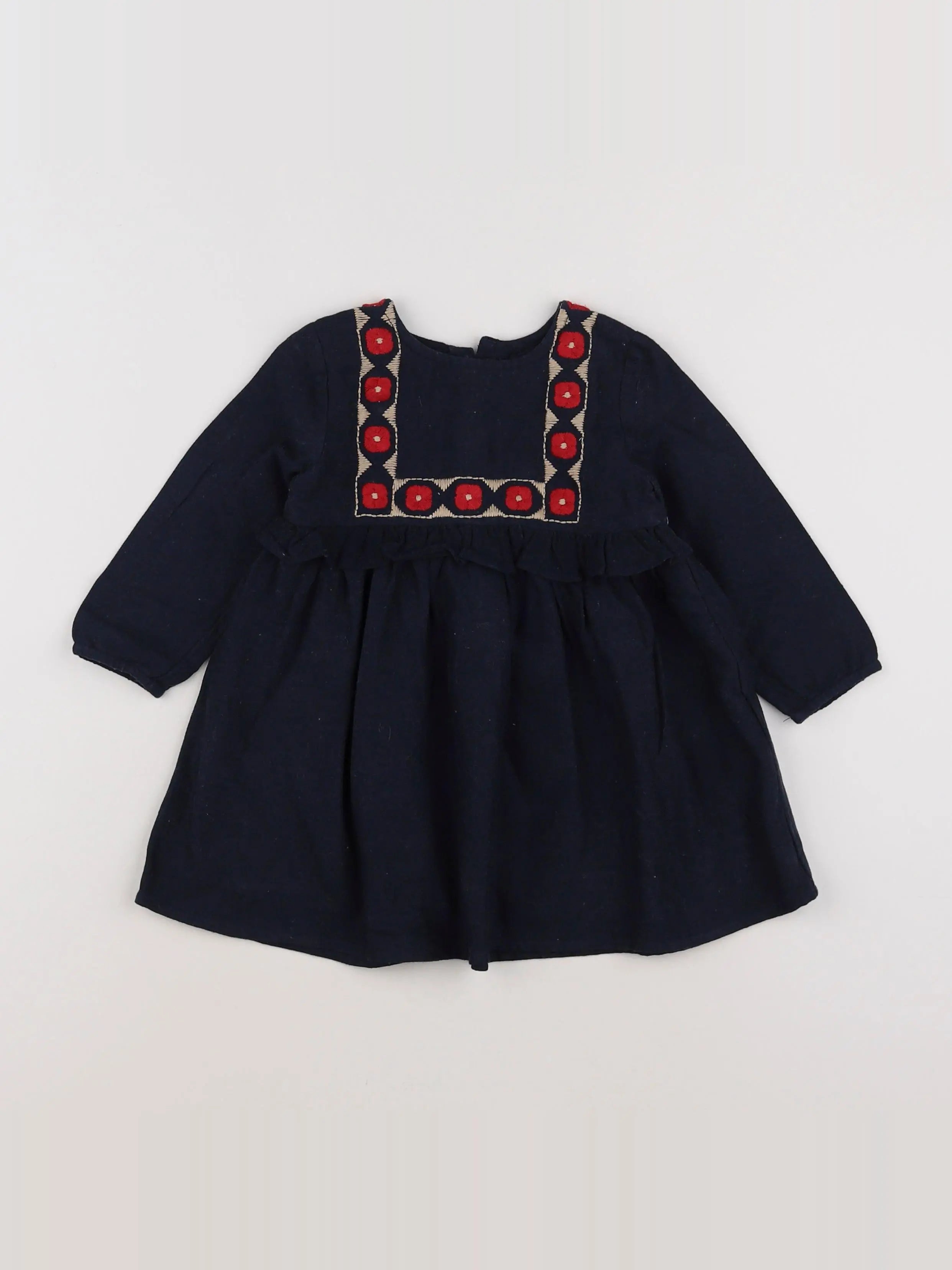 Boutchou - robe bleu - 12 mois