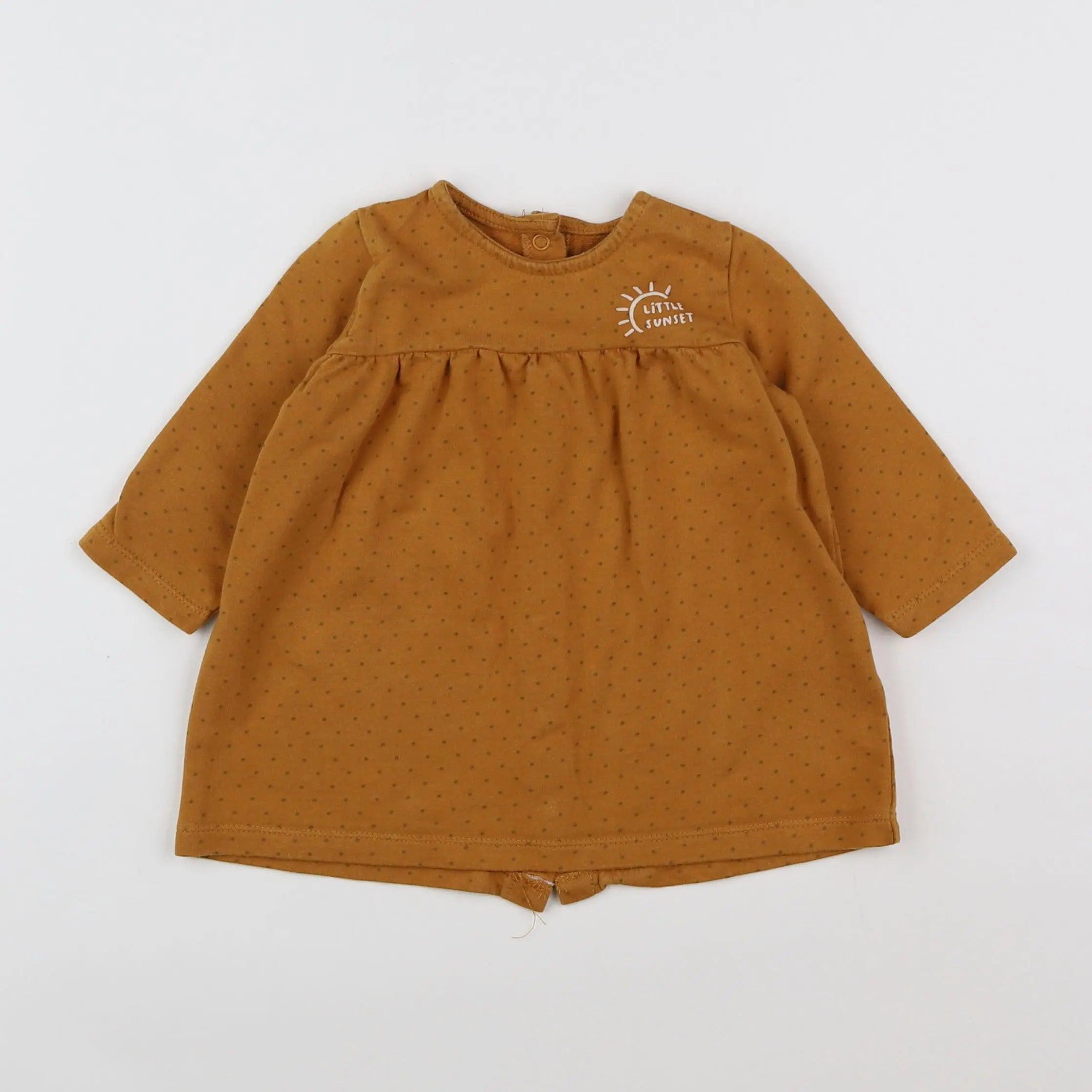 Vertbaudet - robe marron - 12 mois