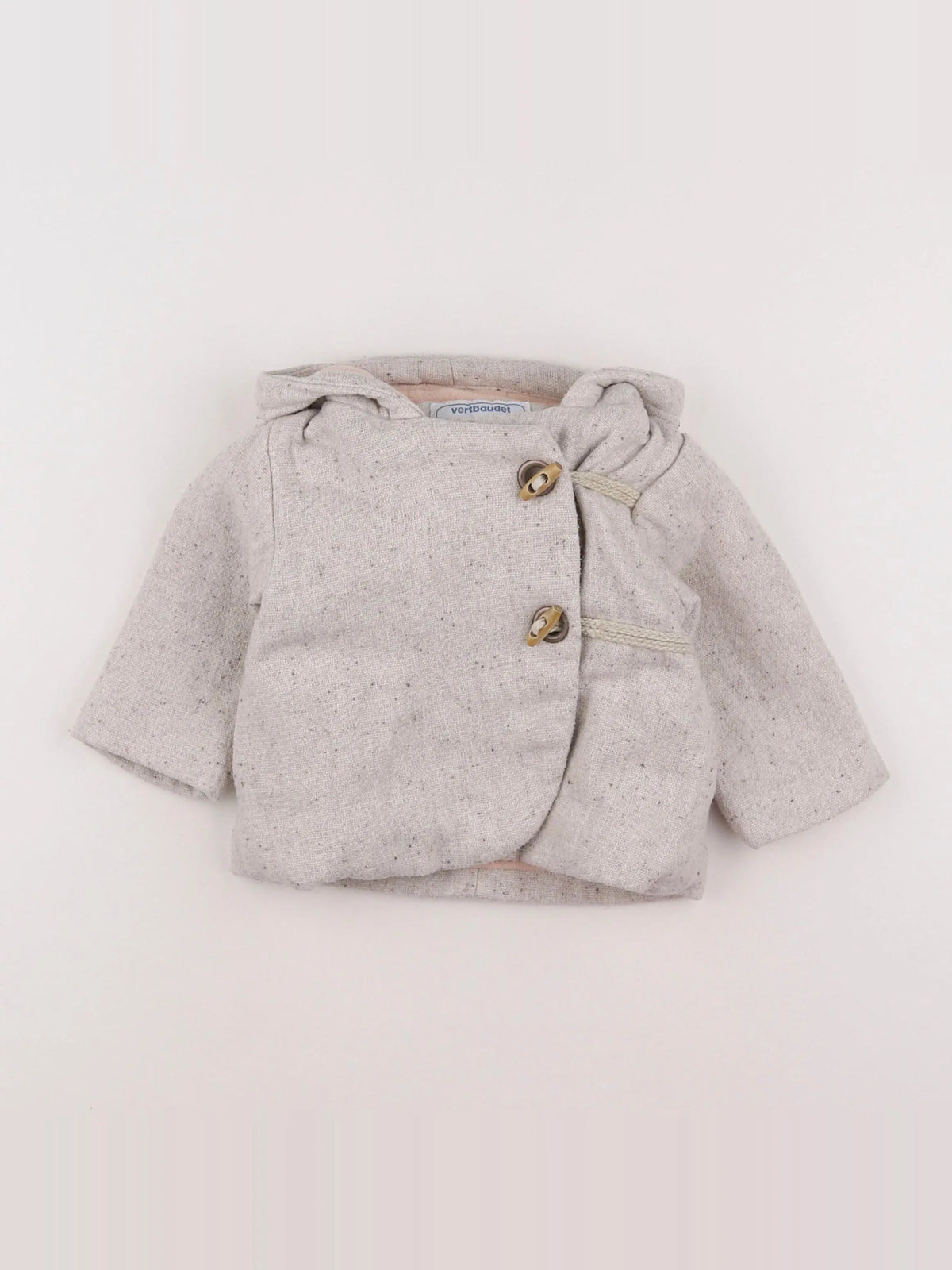 Vertbaudet - manteau beige - 12 mois