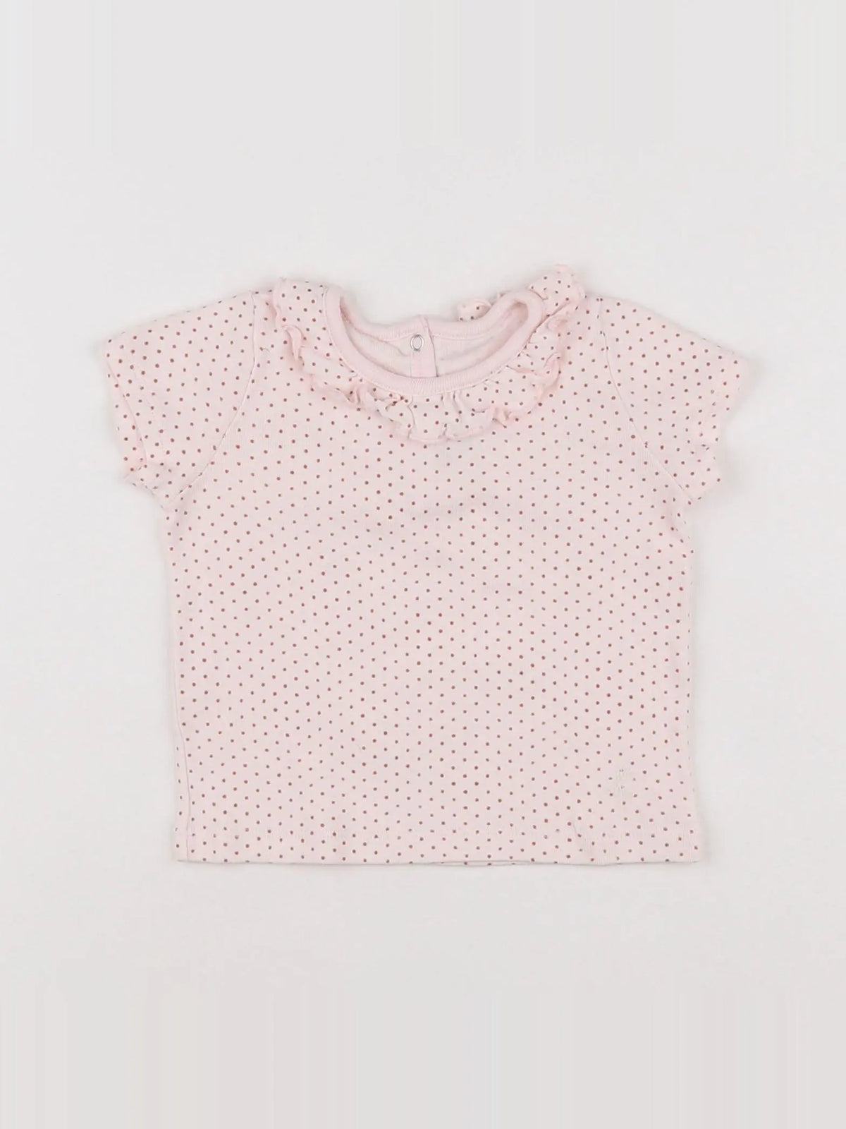 Petit Bateau - tee-shirt rose - 6 mois