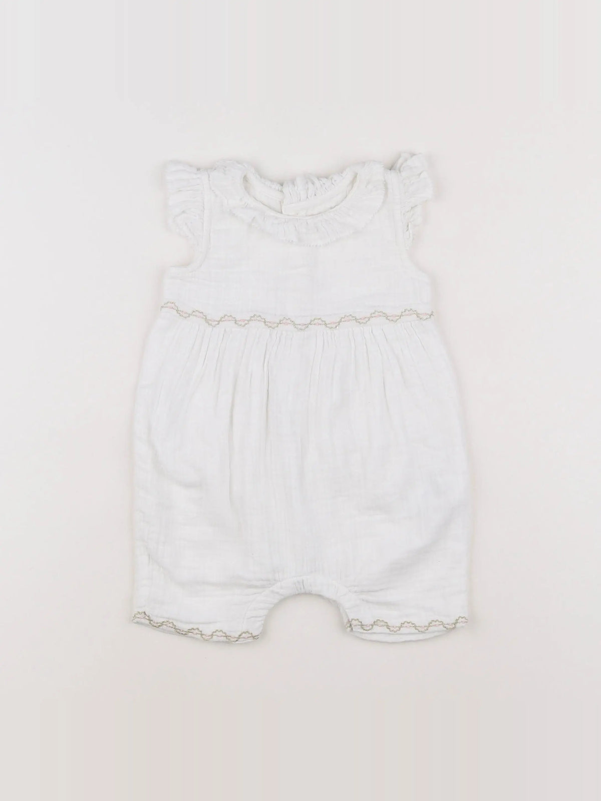 Boutchou - combinaison blanc - 6 mois