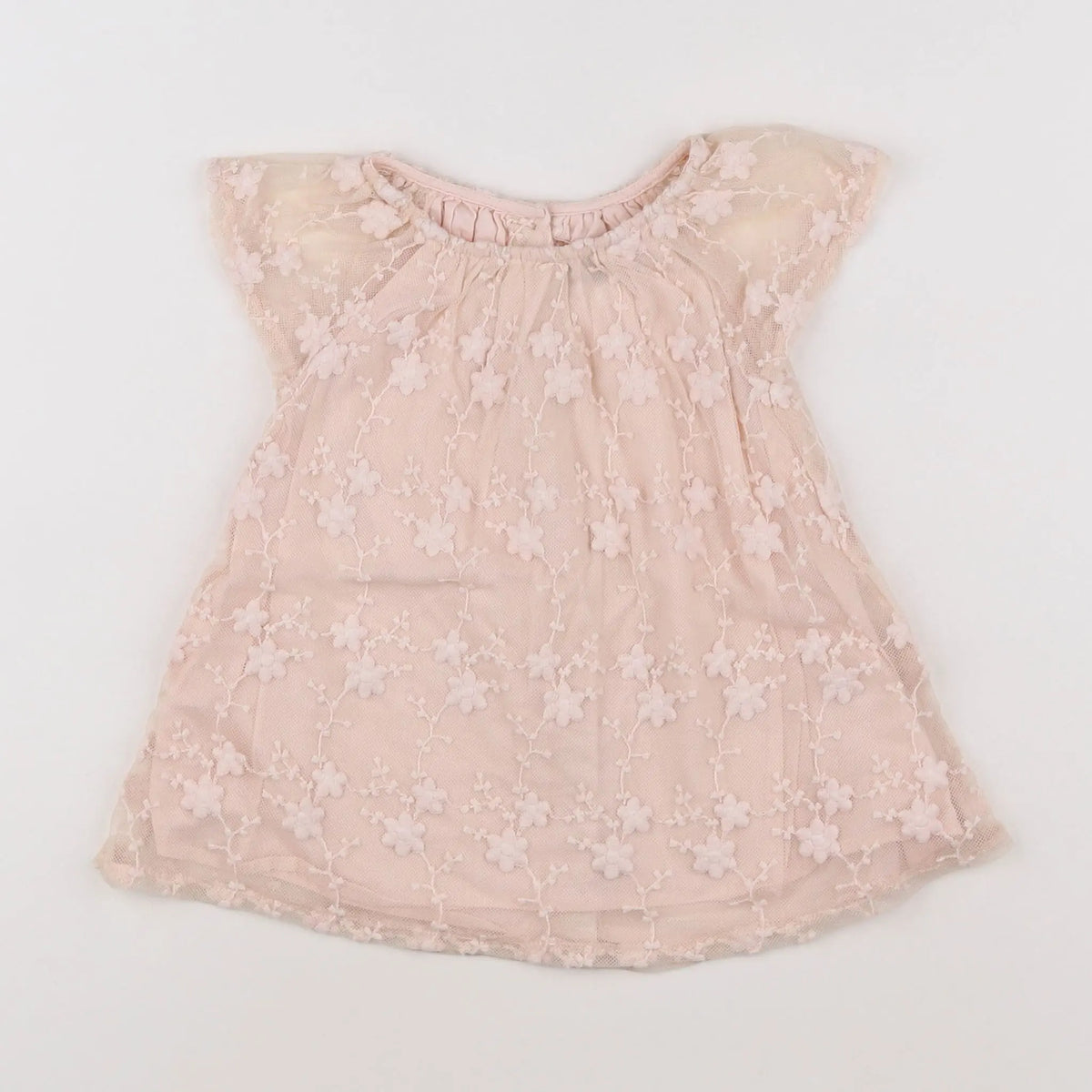 Vertbaudet - robe rose - 6 mois