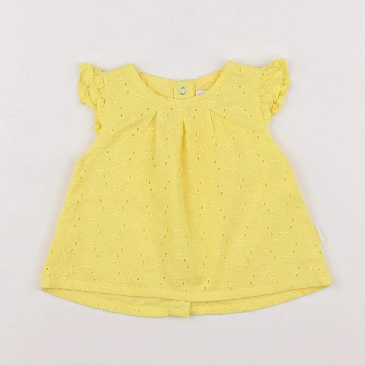 Vertbaudet - blouse jaune - 3 mois
