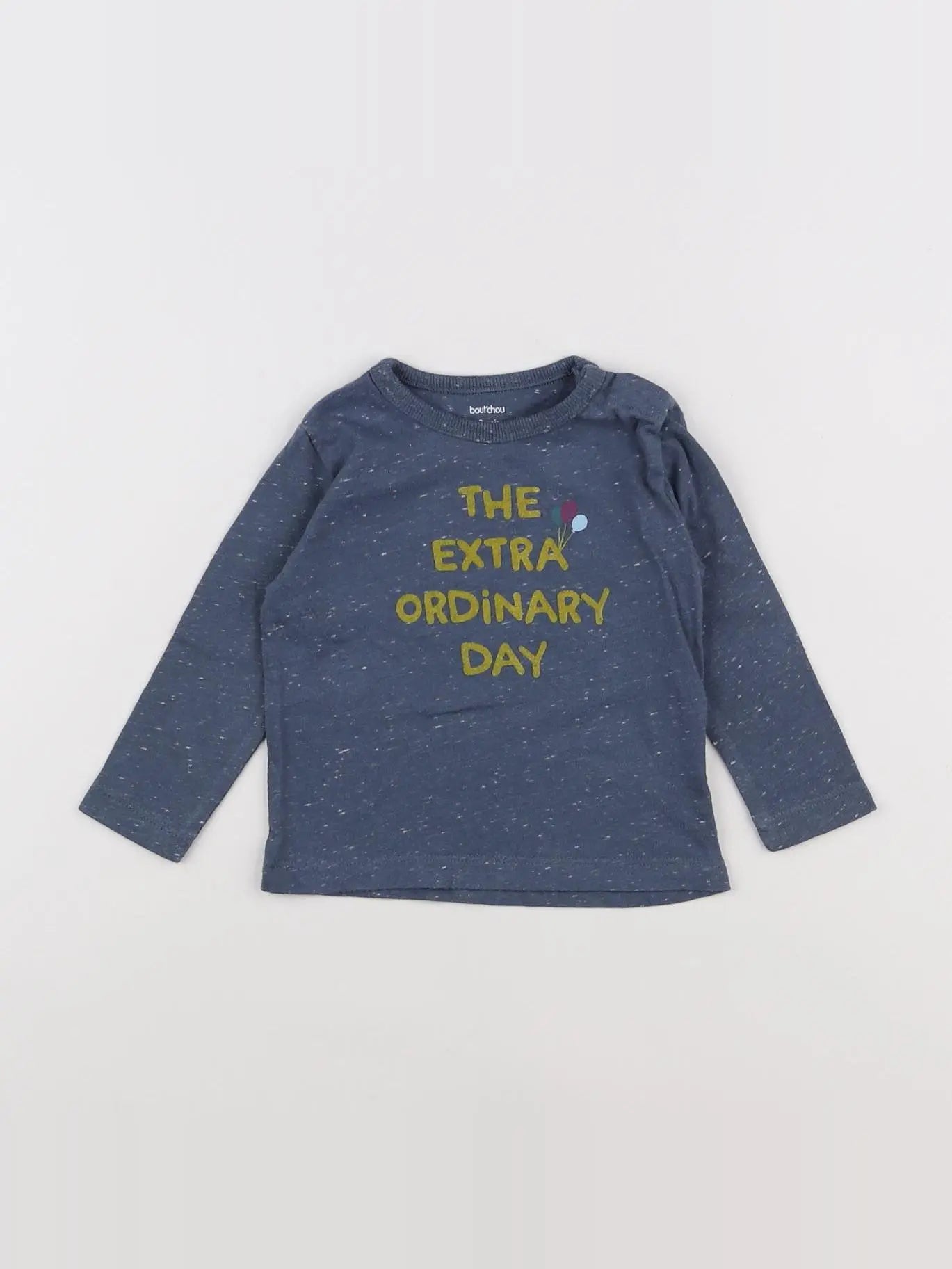 Boutchou - tee-shirt bleu - 9 mois
