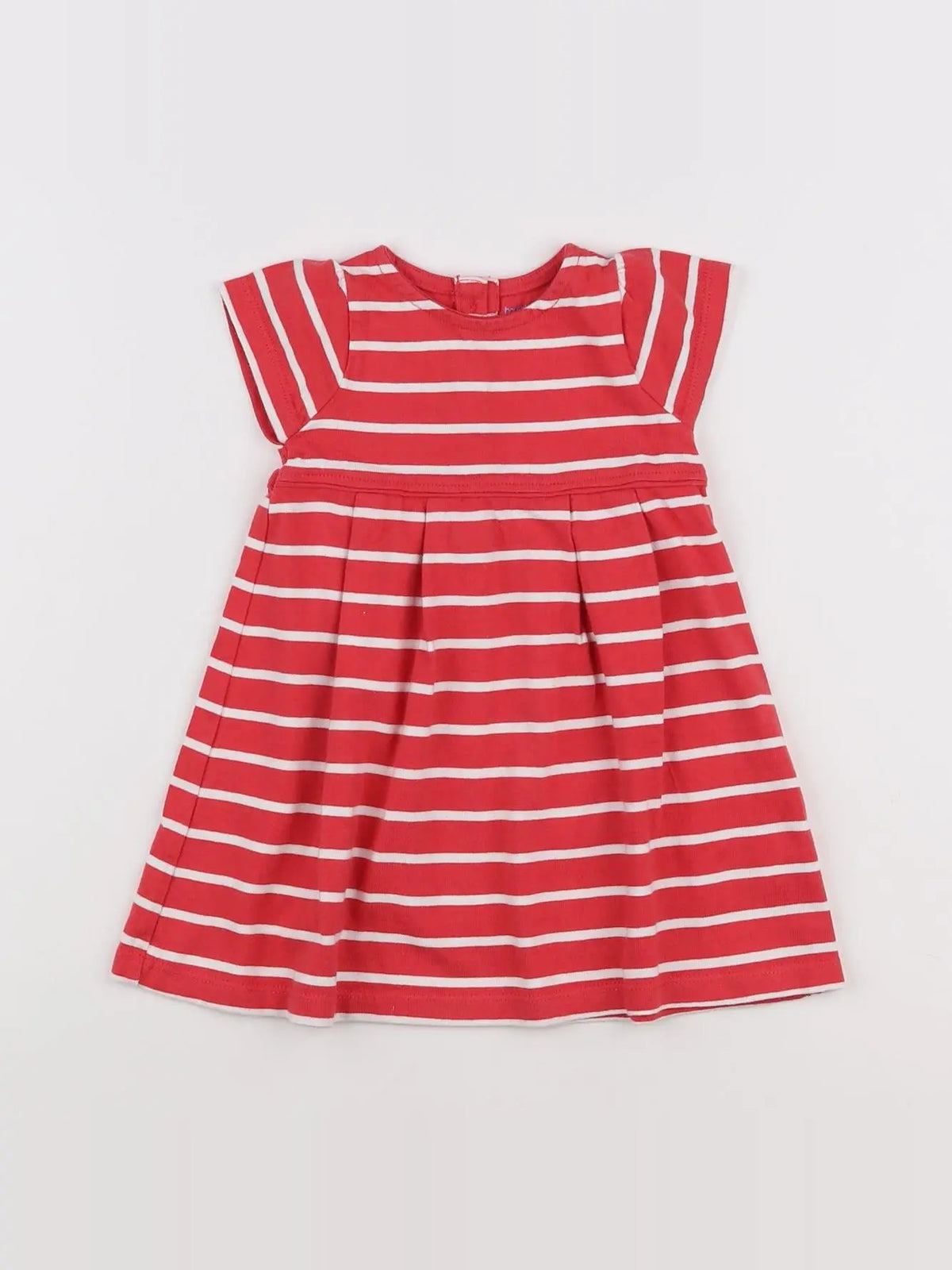 Boutchou - robe blanc, rouge - 6 mois