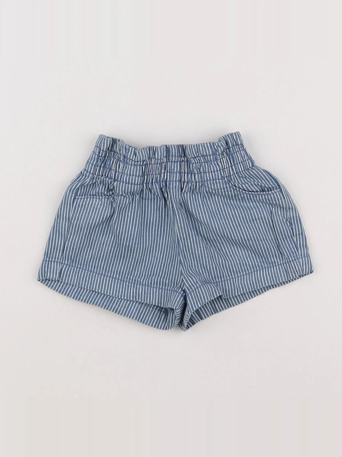 Tape à l'oeil - short blanc, bleu - 6 mois