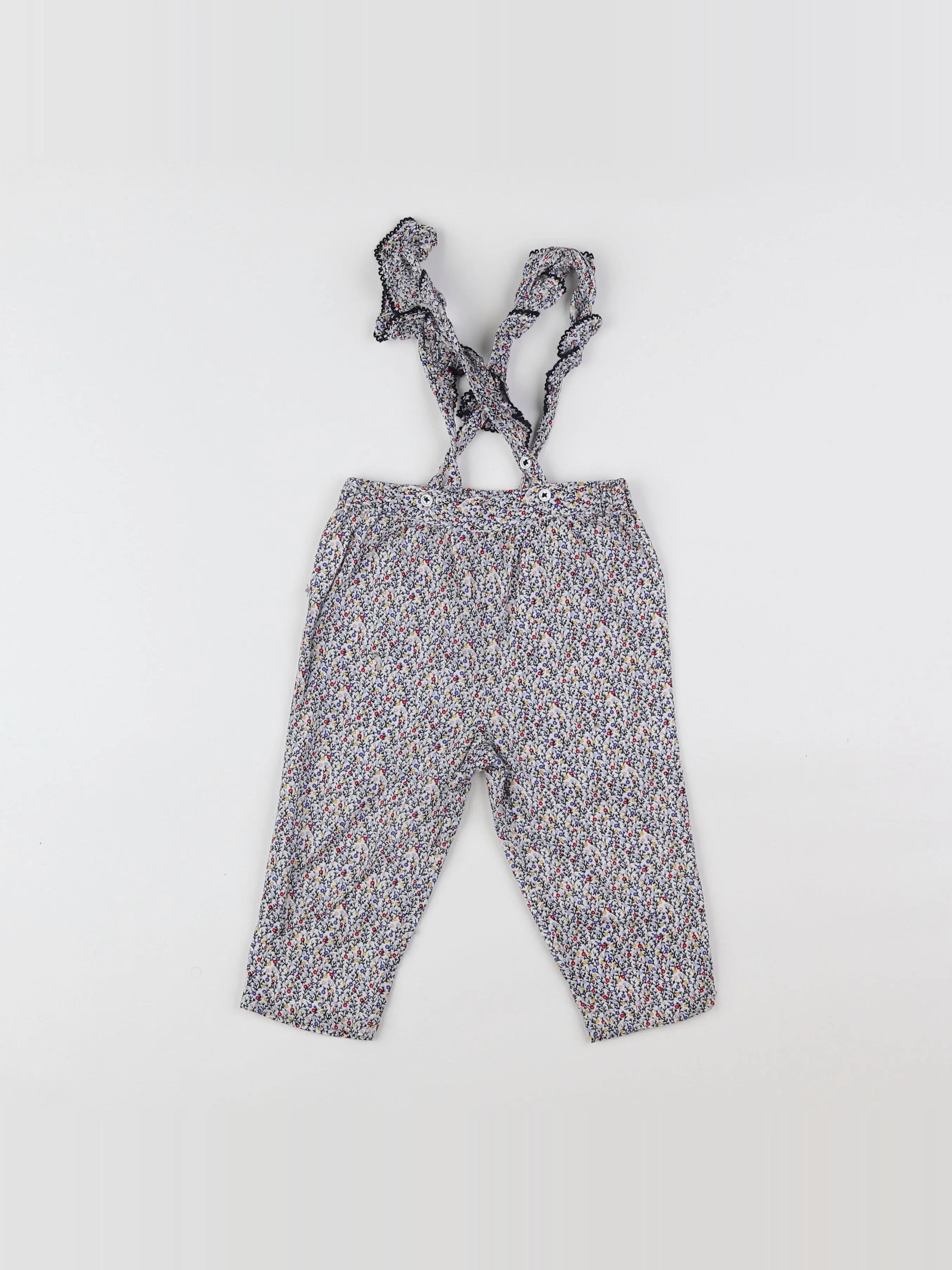 Boutchou - salopette multicolore - 9 mois