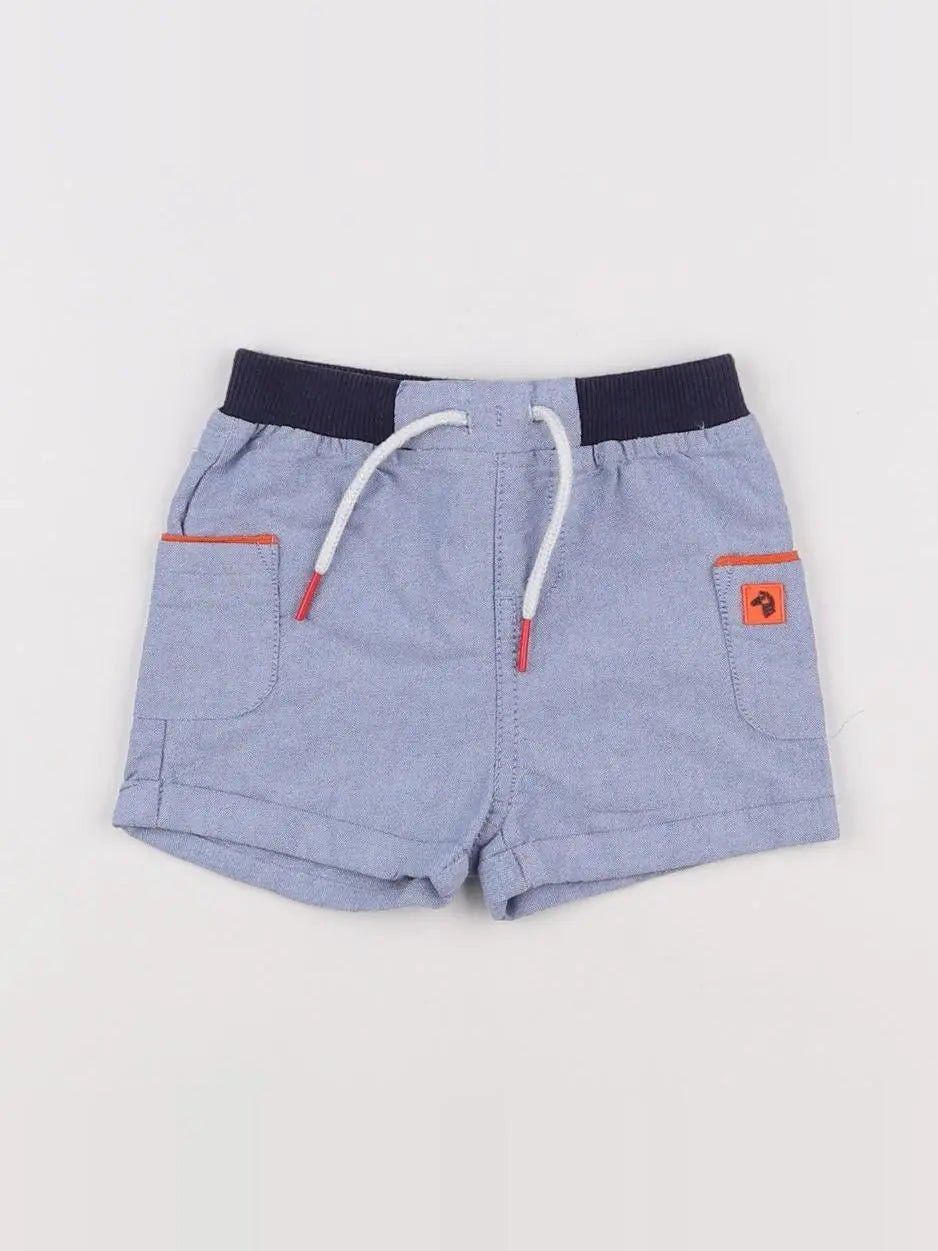 Cadet Rousselle - short bleu - 6 mois