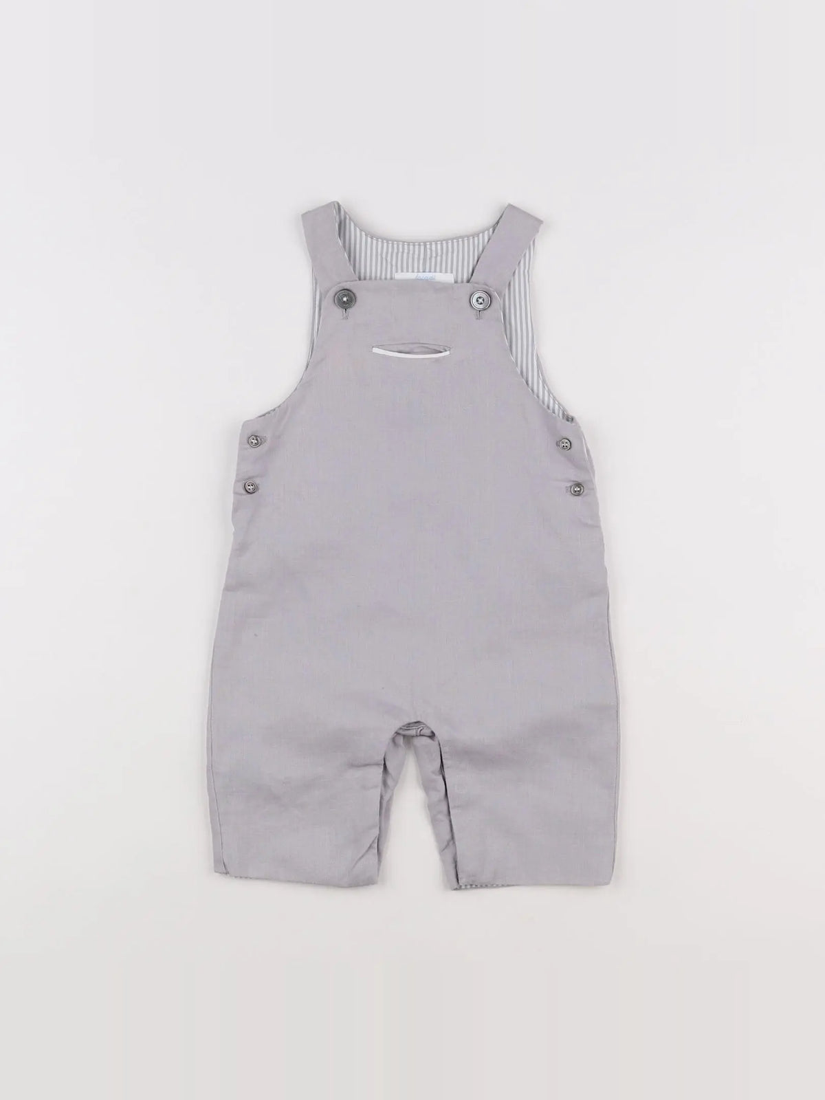 Jacadi - salopette gris - 6 mois