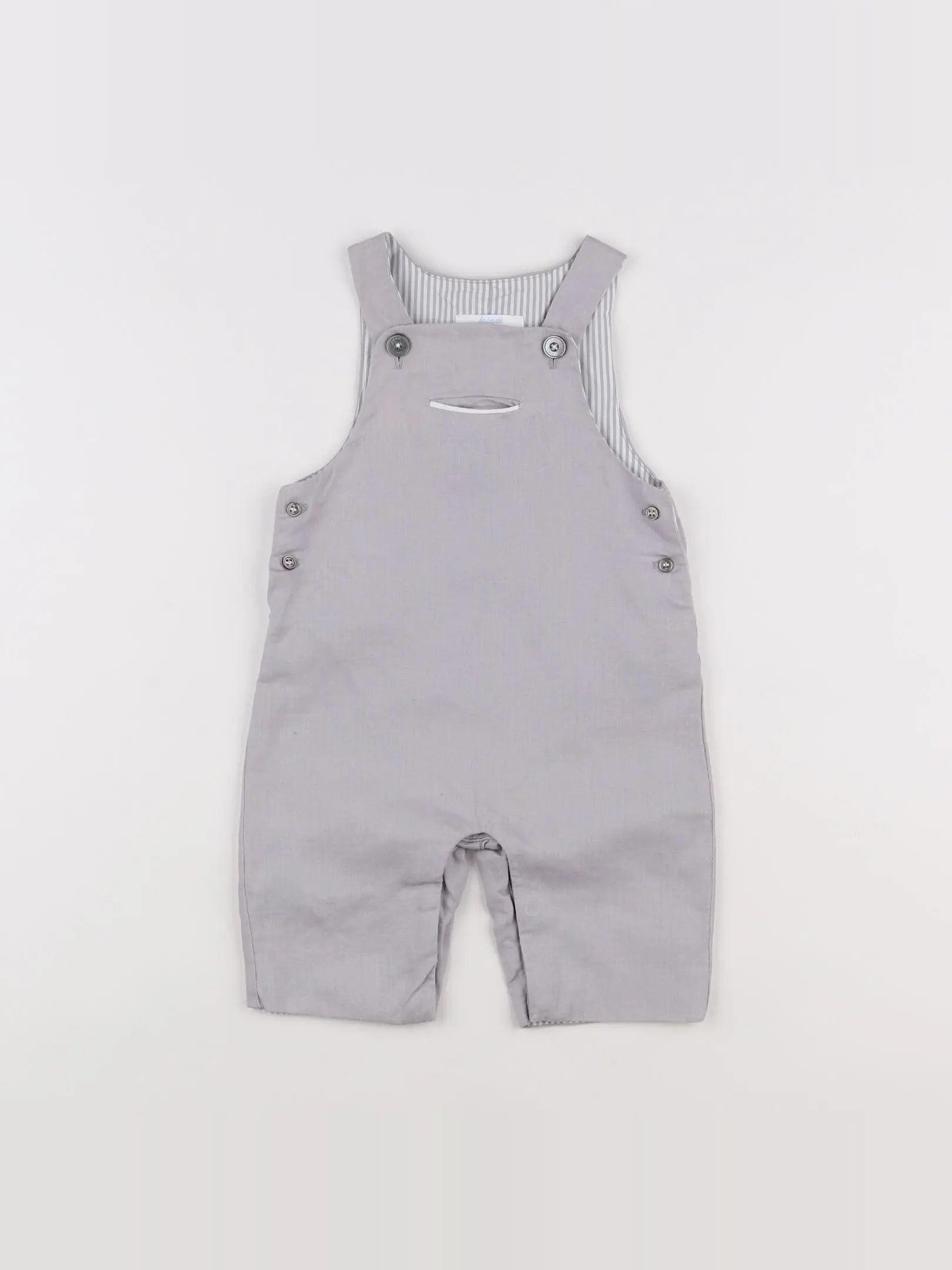 Jacadi - salopette gris - 6 mois