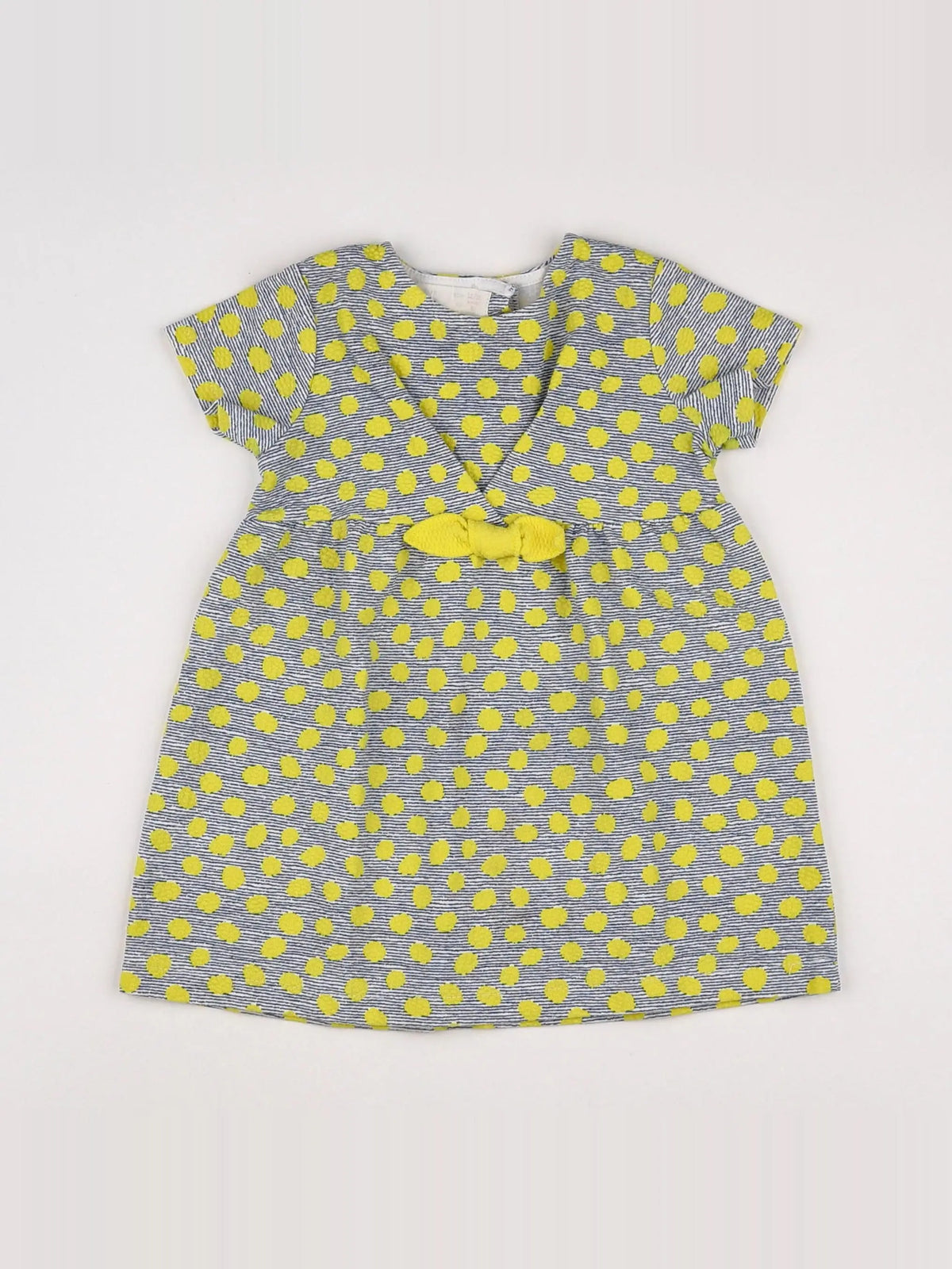 Zara - robe bleu, jaune - 12/18 mois
