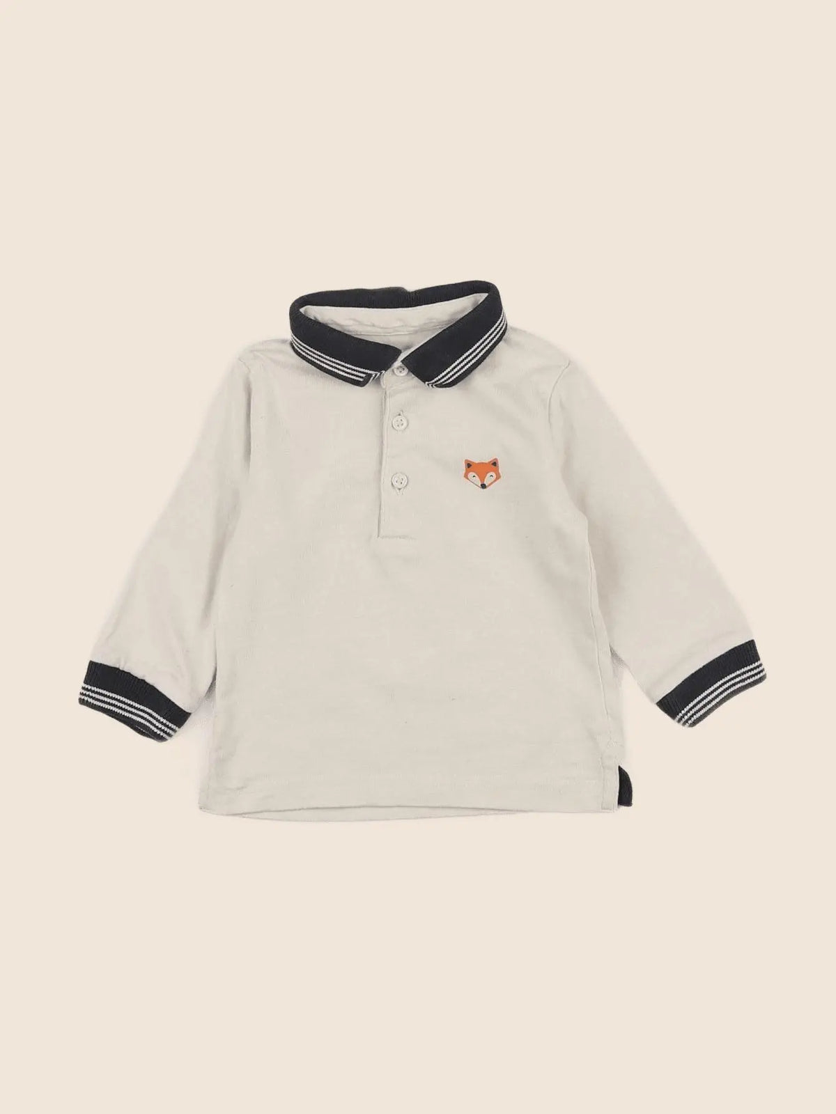 Mayoral - tee-shirt imprimé au dos beige - 6 mois