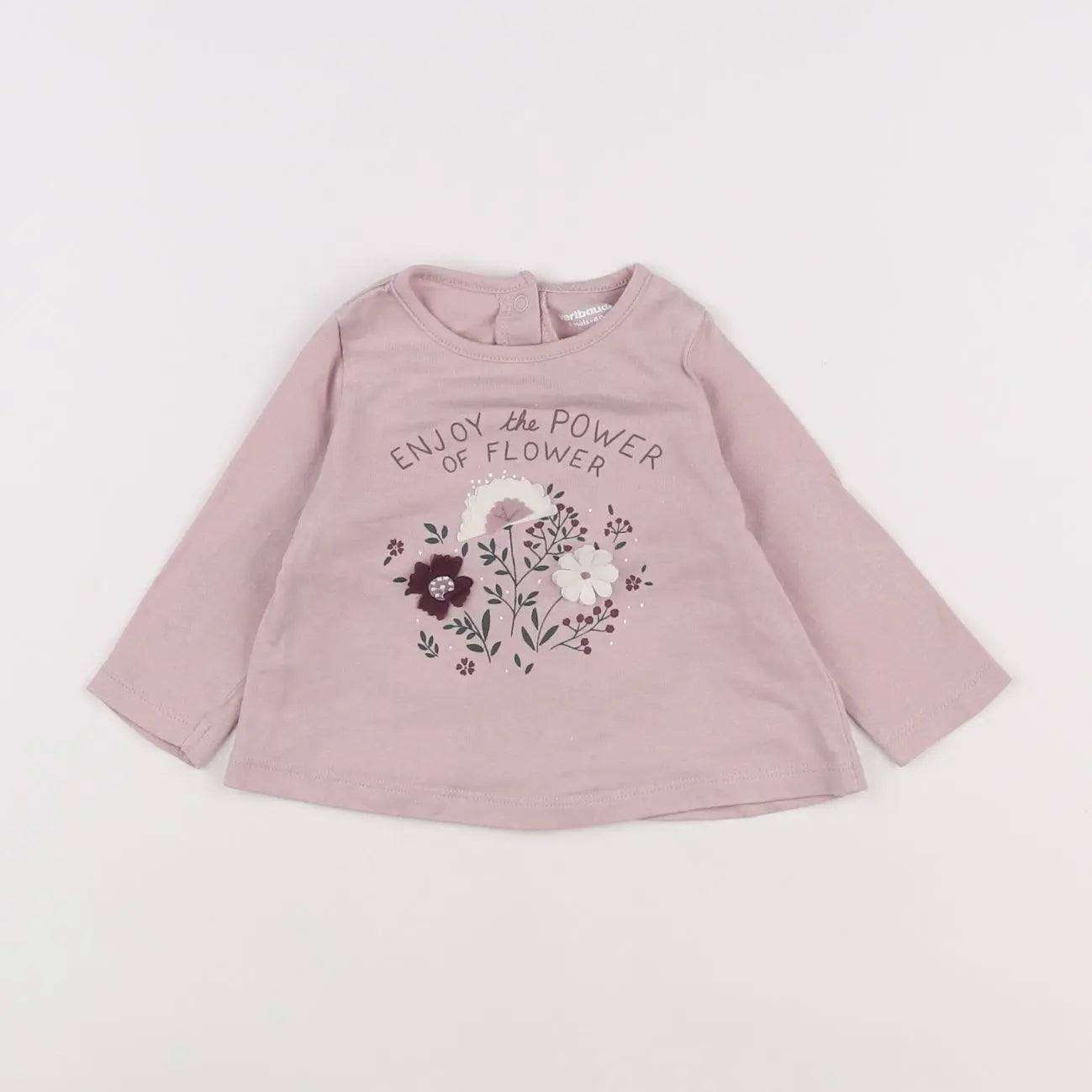 Vertbaudet - tee-shirt rose - 3 mois