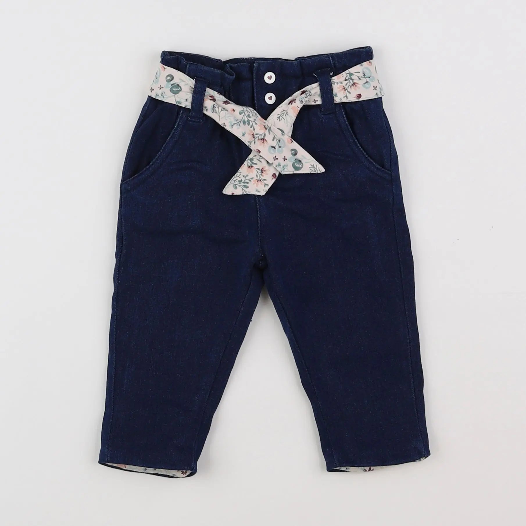 Vertbaudet - jean bleu - 3 mois