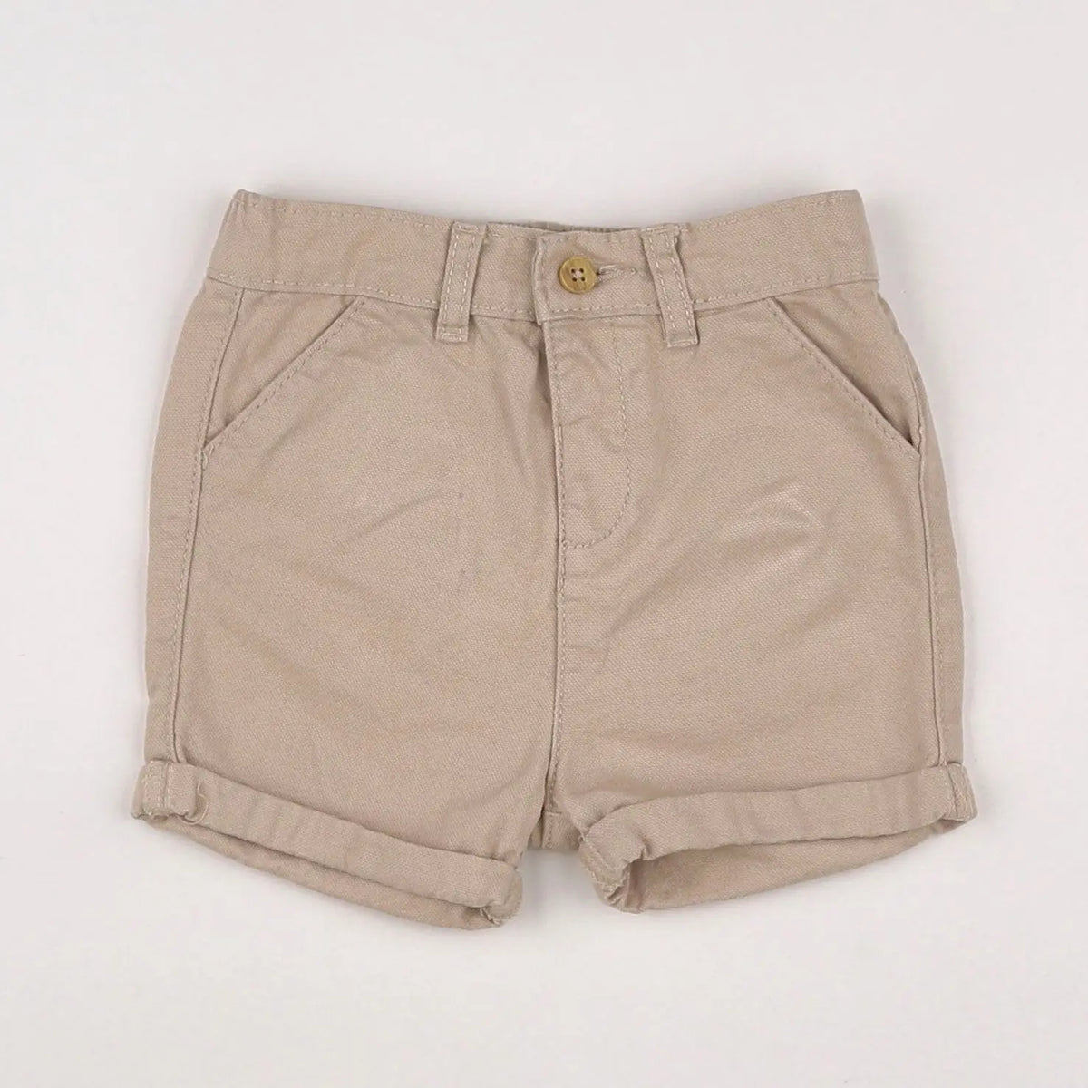 Vertbaudet - short beige - 12 mois