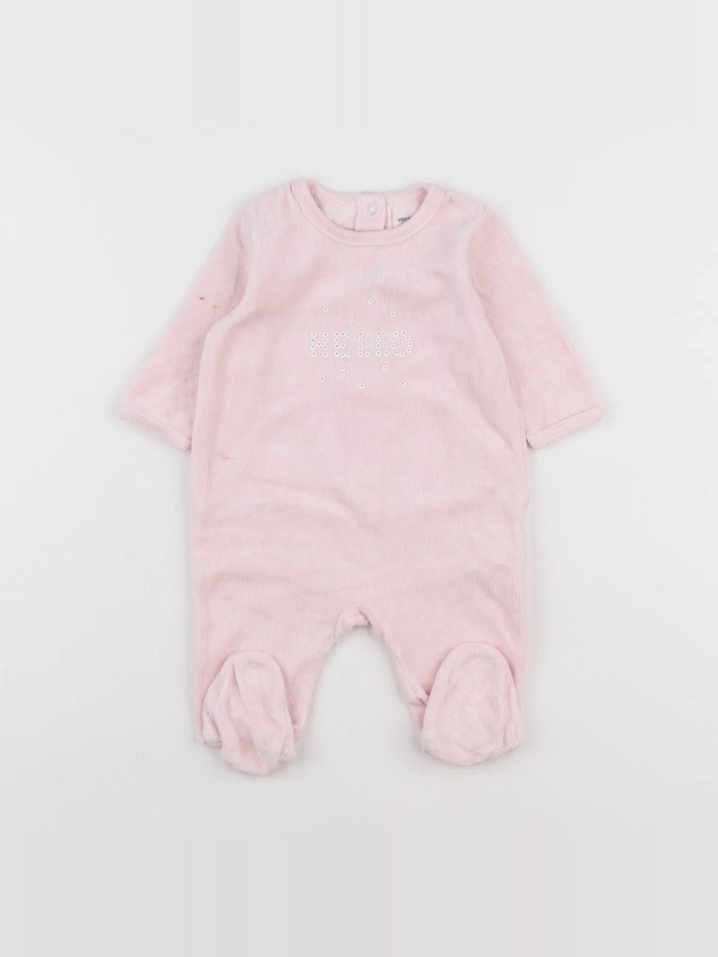 Vertbaudet - pyjama rose - 3 mois