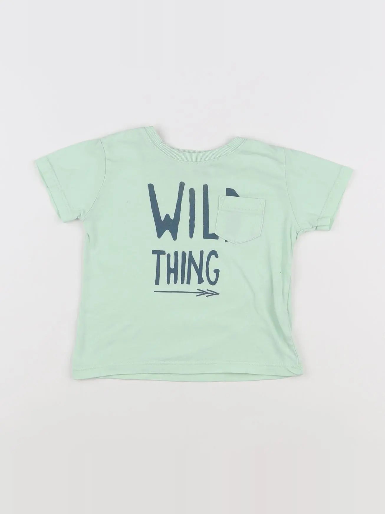 Zara - tee-shirt vert - 6/9 mois