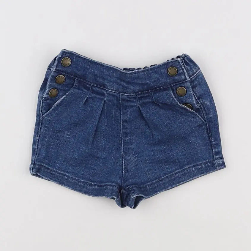 Vertbaudet - short bleu - 3 mois