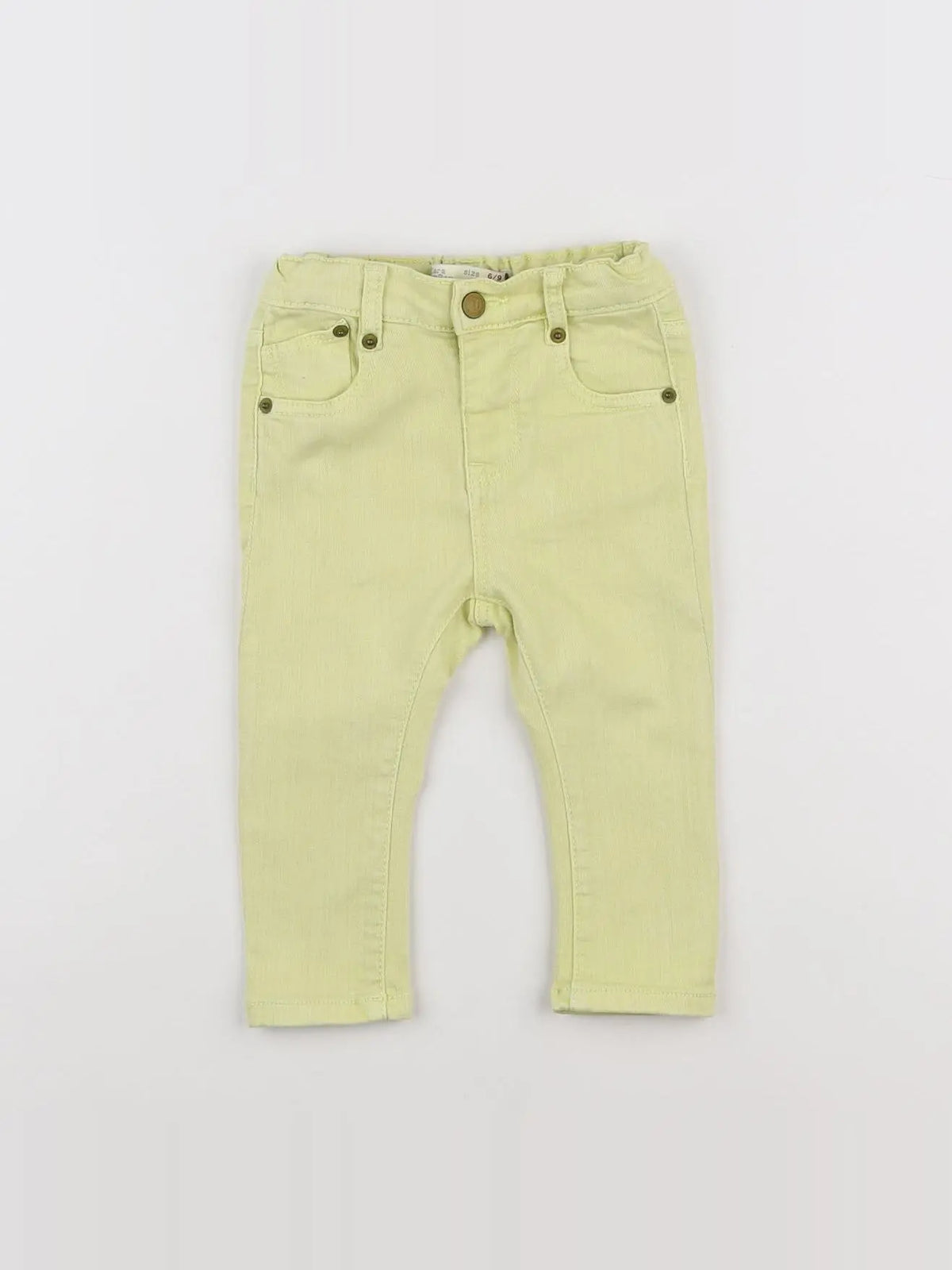 Zara - jean jaune - 6/9 mois