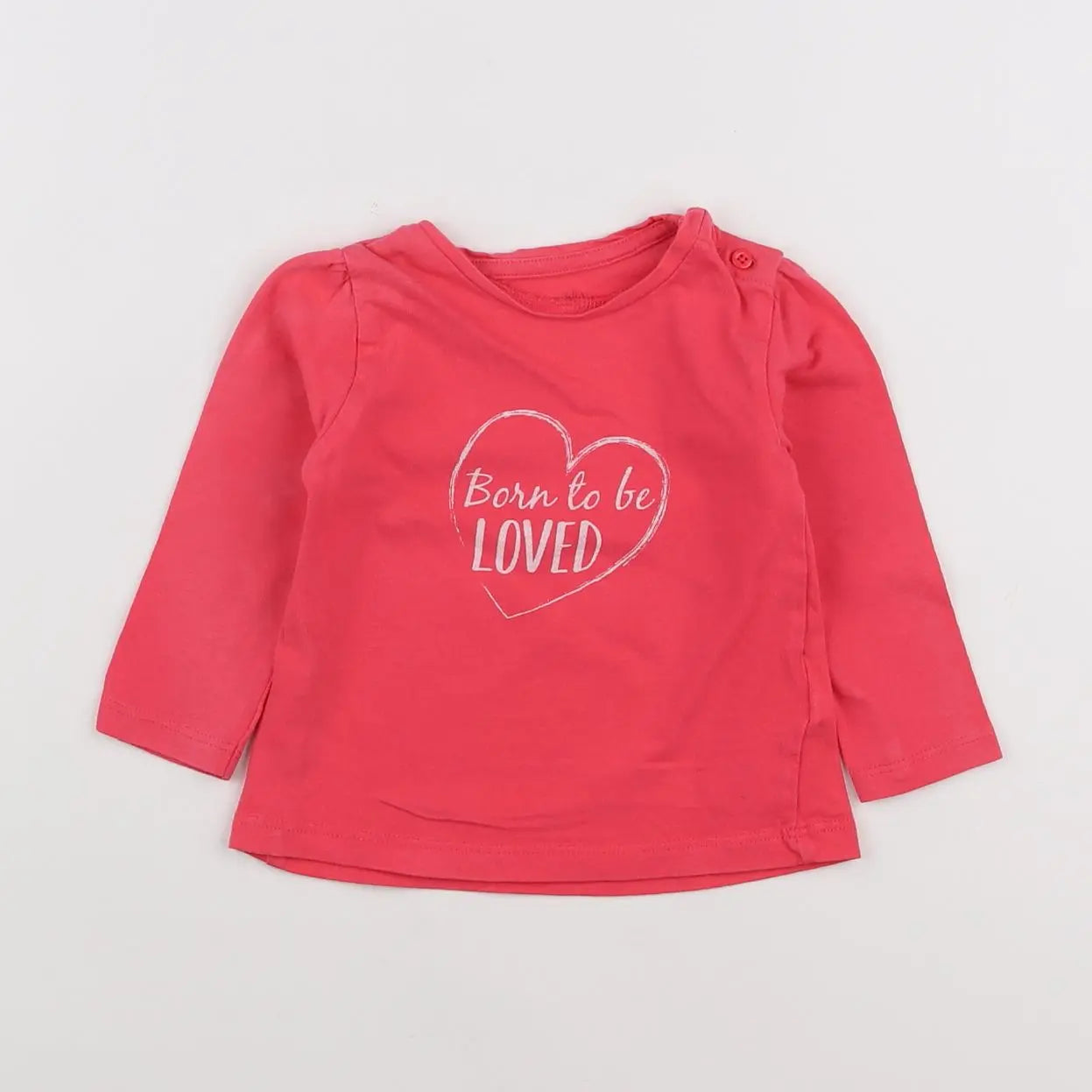 Vertbaudet - tee-shirt rose - 9 mois