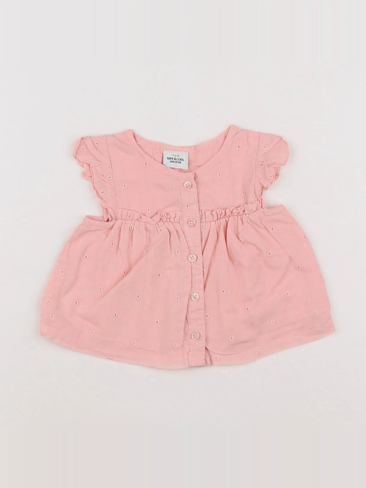 Tape à l'oeil - blouse rose - 3 mois