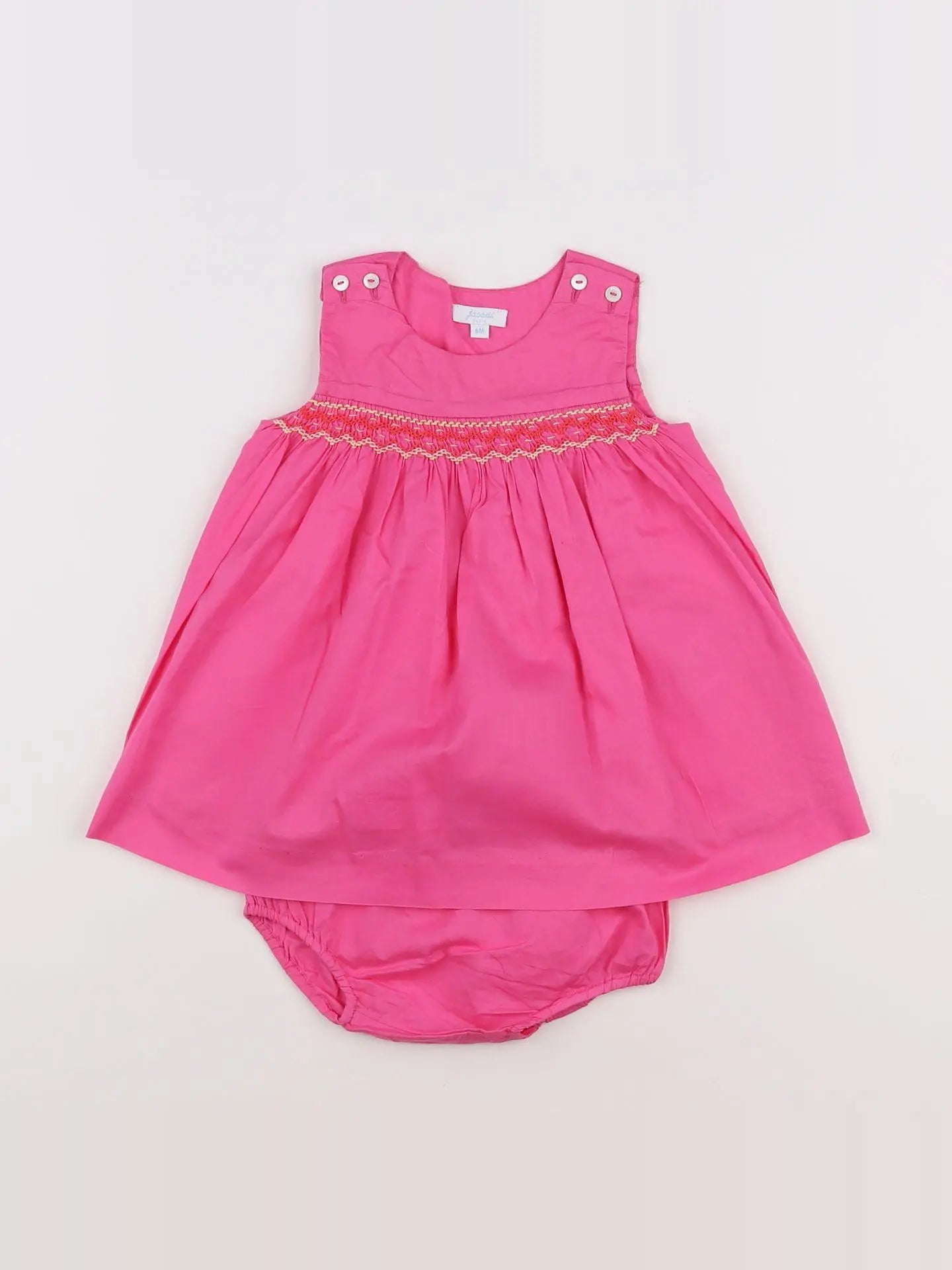 Jacadi - robe rose - 6 mois