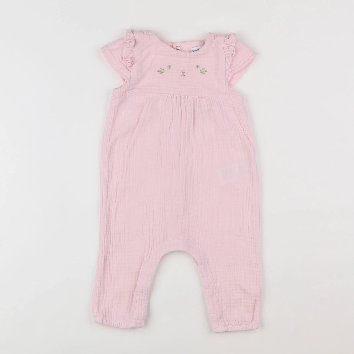 Vertbaudet - combinaison rose - 6 mois