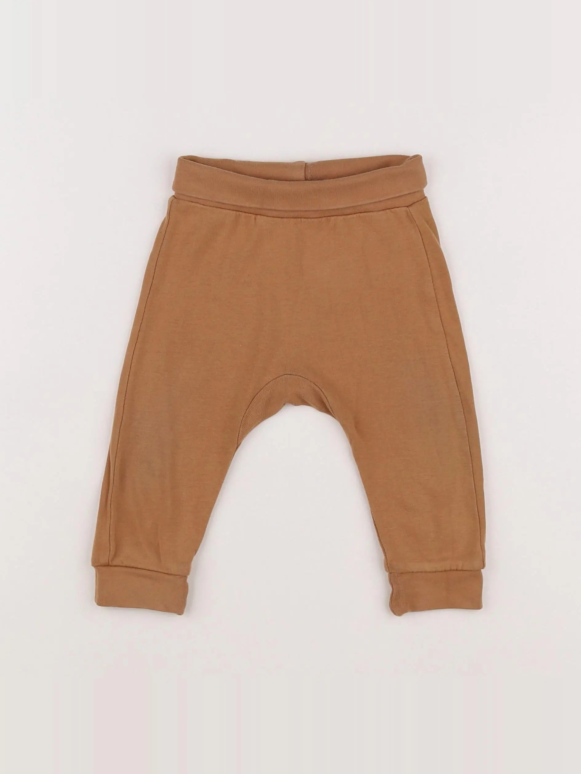 H&M - sarouel marron - 6/9 mois