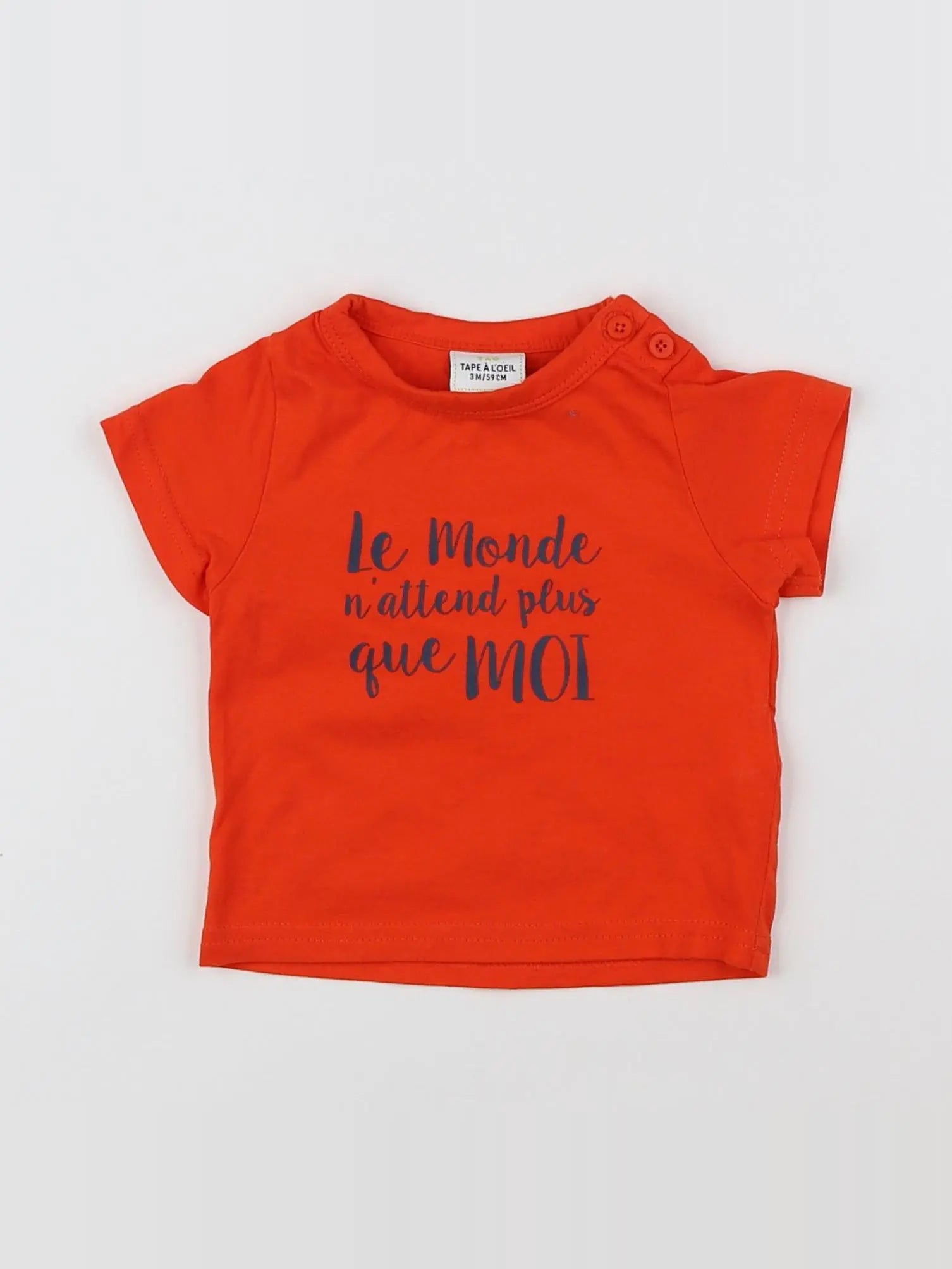 Tape à l'oeil - tee-shirt rouge - 3 mois