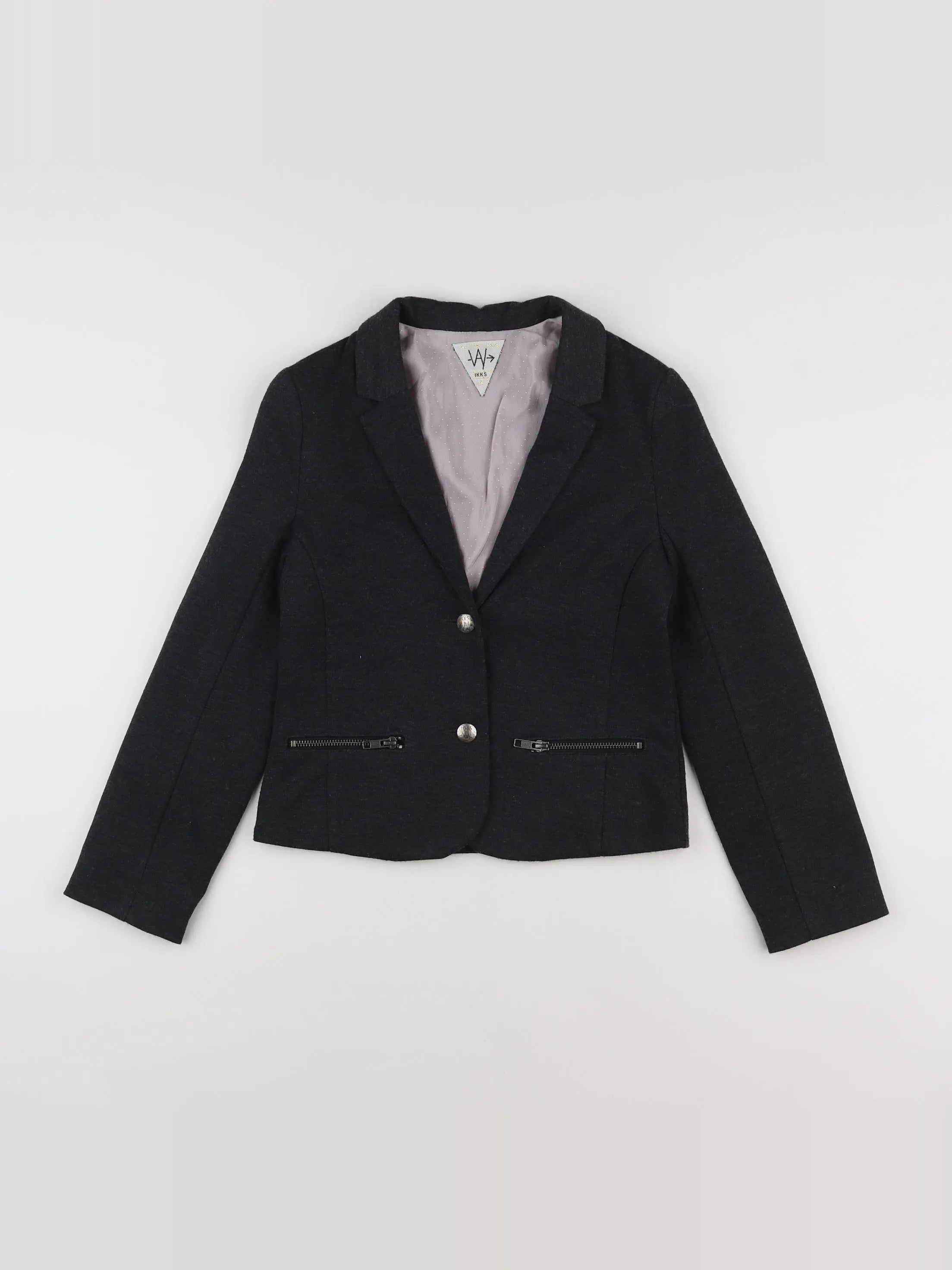 IKKS - veste gris - 10 ans