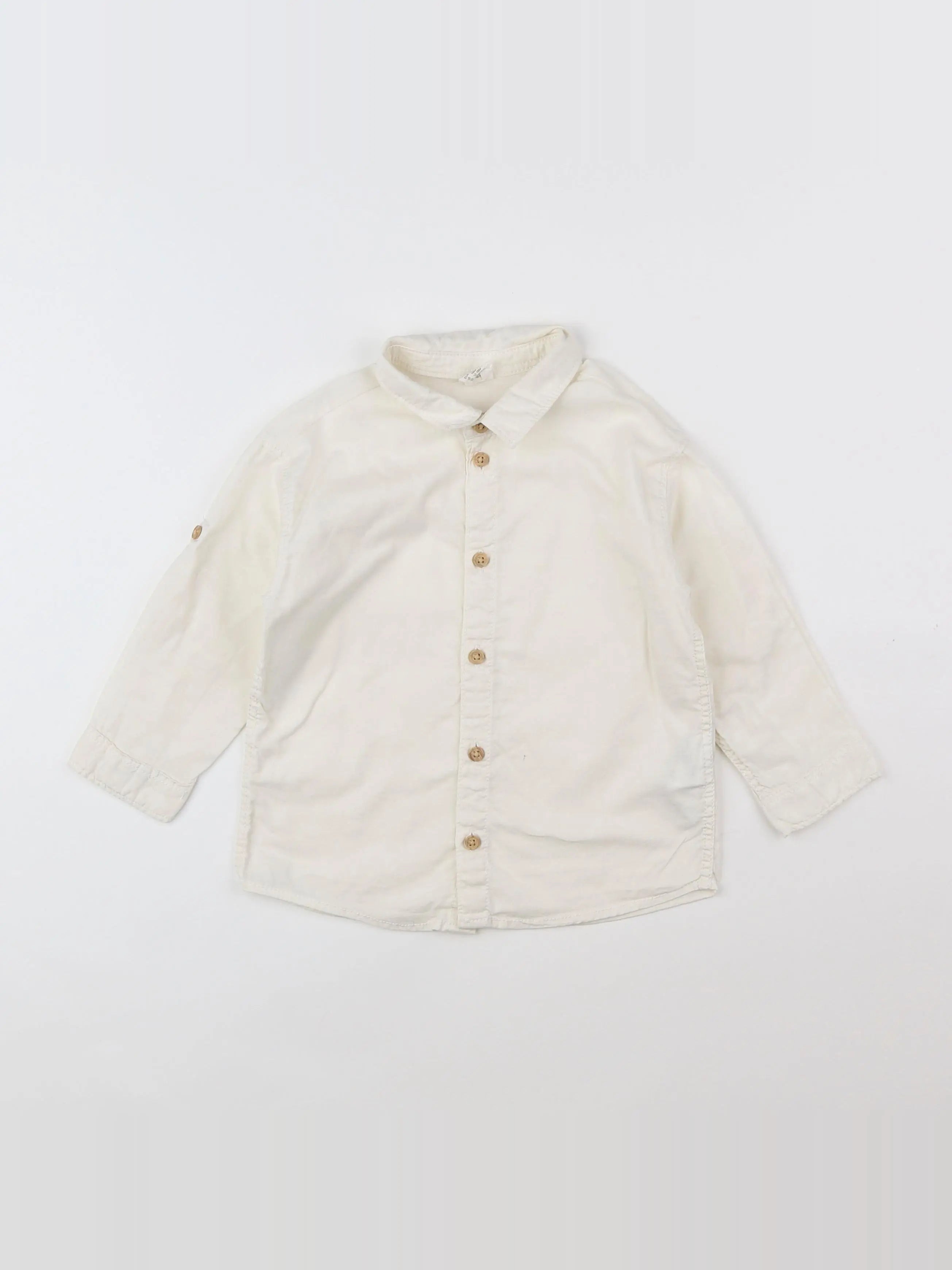 H&M - chemise beige - 12/18 mois