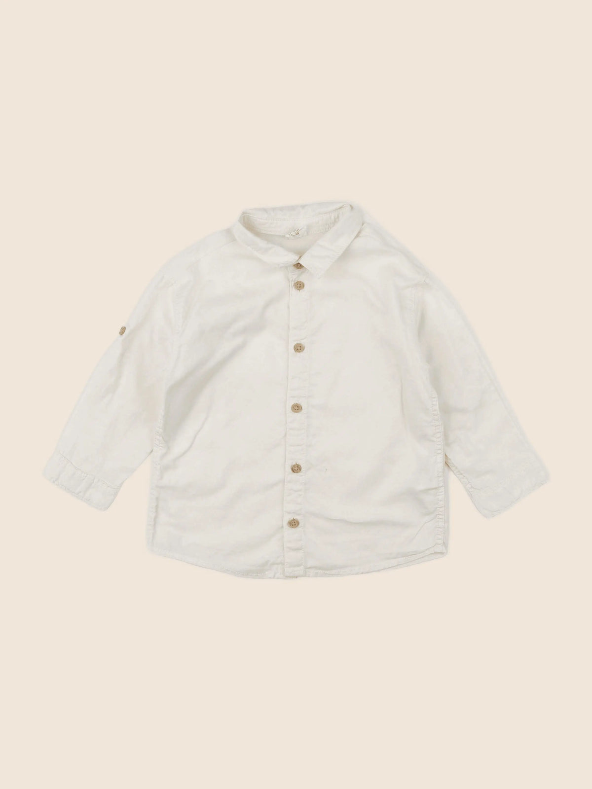 H&M - chemise beige - 12/18 mois