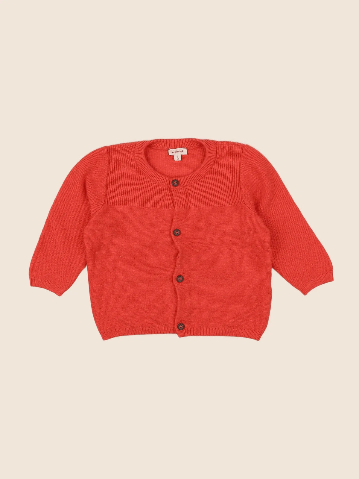 Catimini - gilet rouge - 6 mois