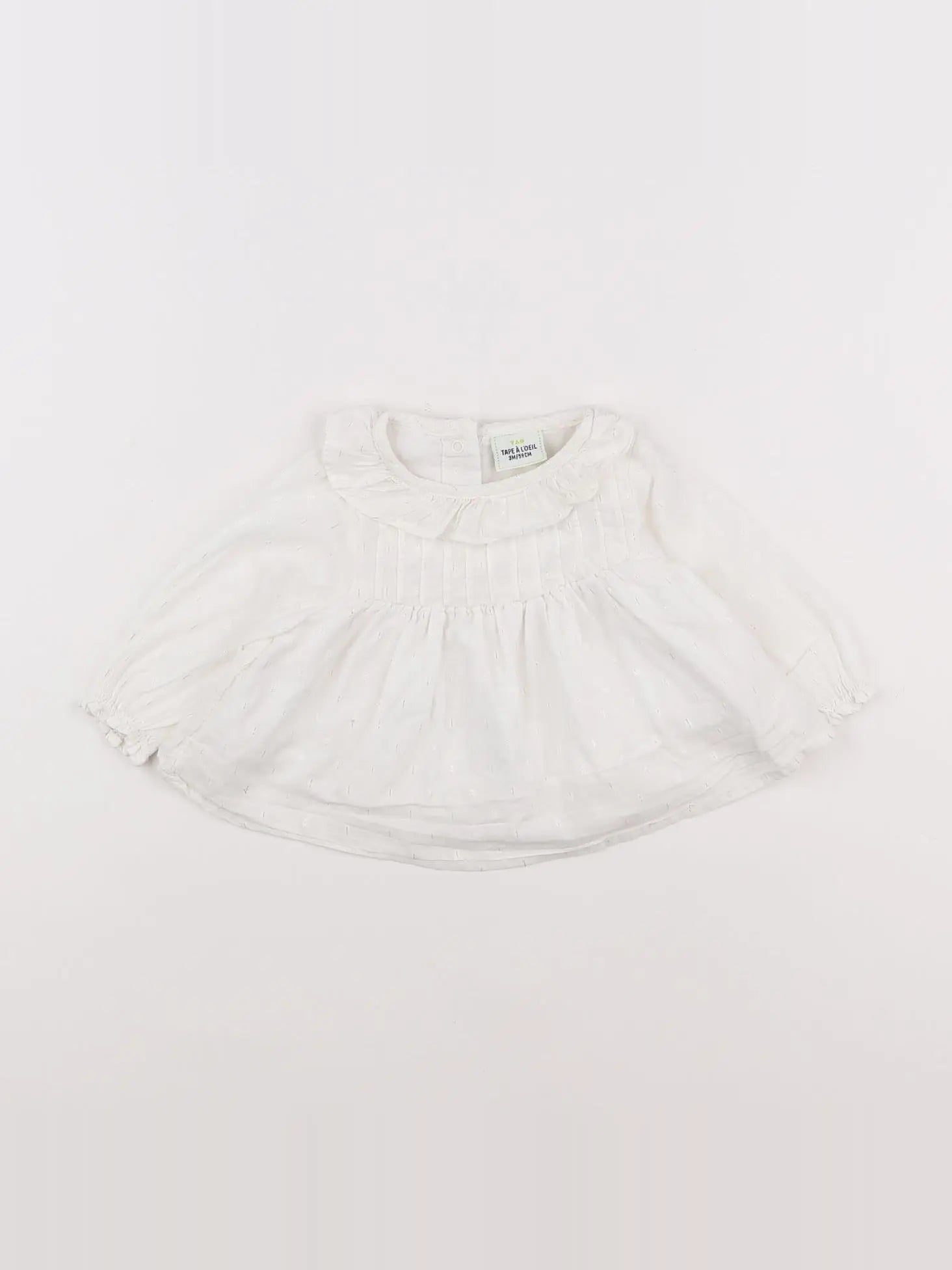 Tape à l'oeil - blouse blanc, or - 3 mois