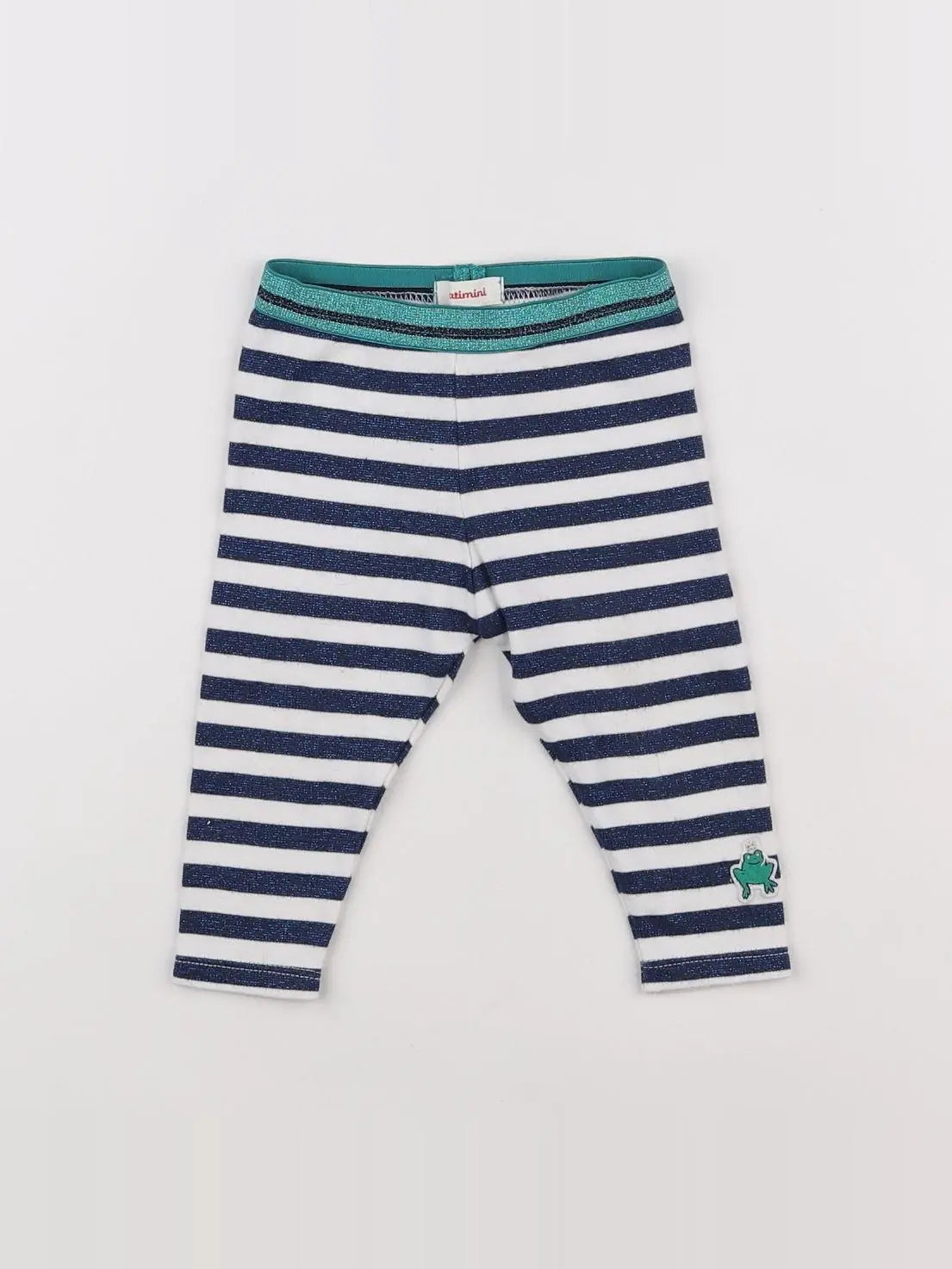 Catimini - legging blanc, argent - 6 mois