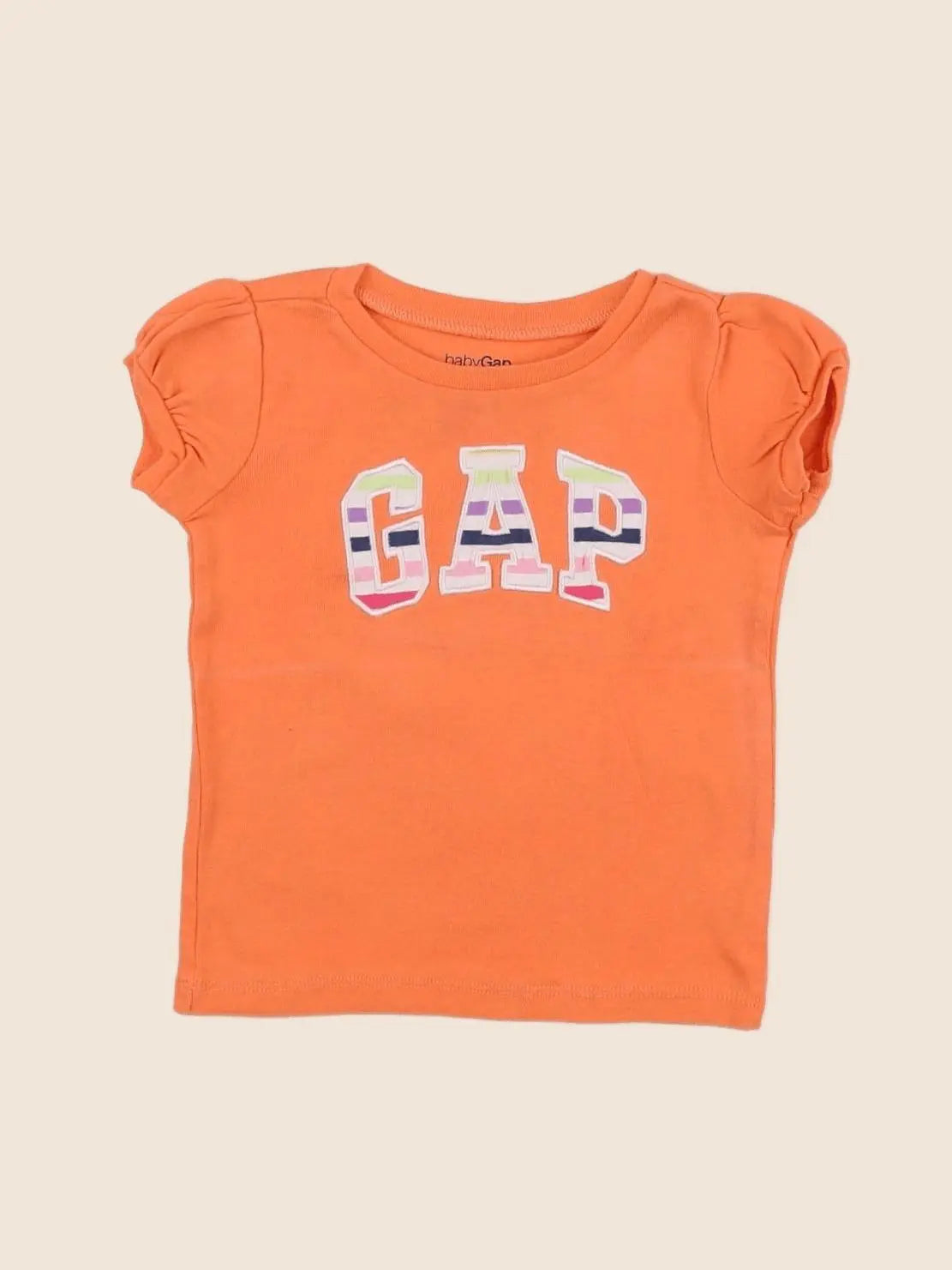 GAP - tee-shirt orange - 12/18 mois