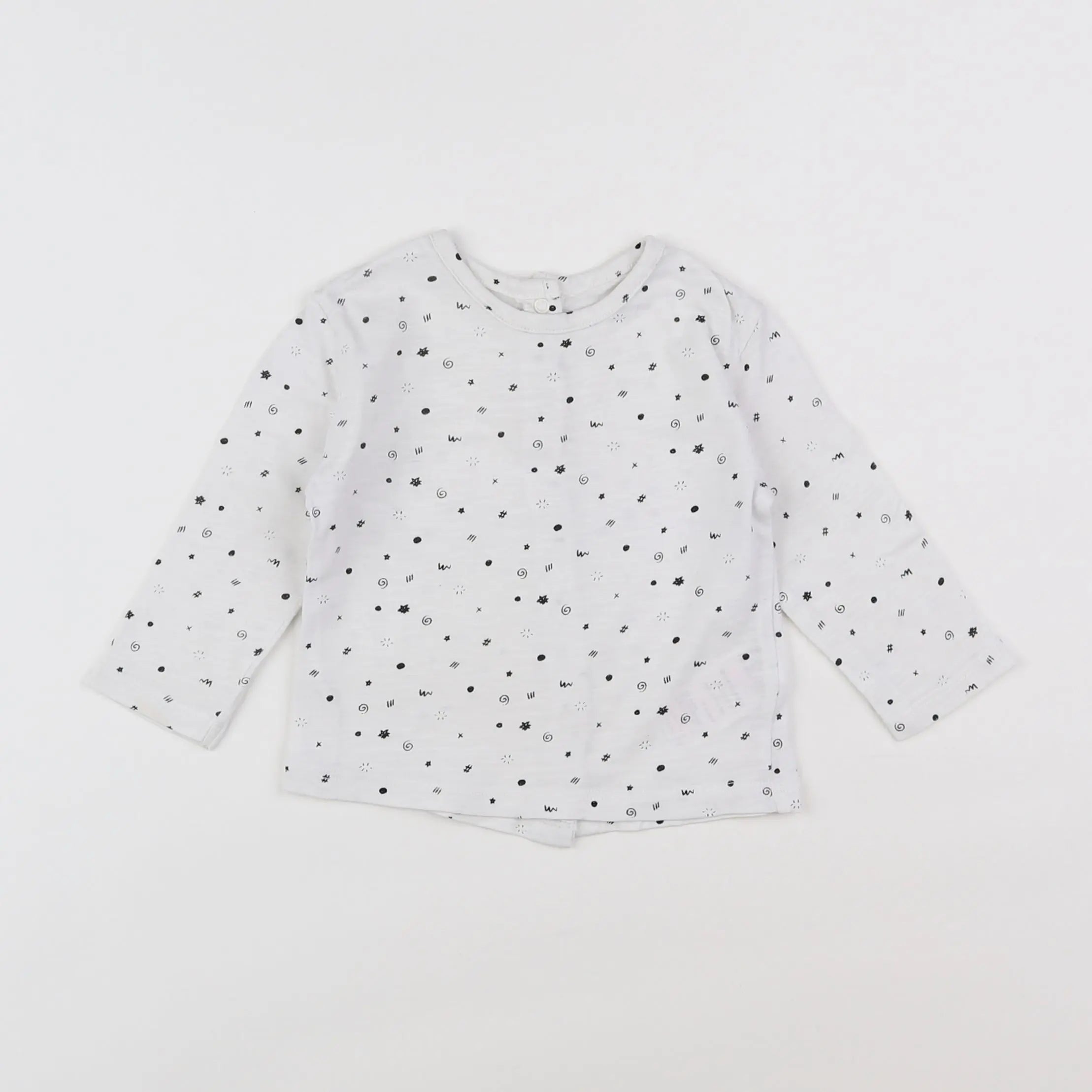 Vertbaudet - tee-shirt blanc - 9 mois