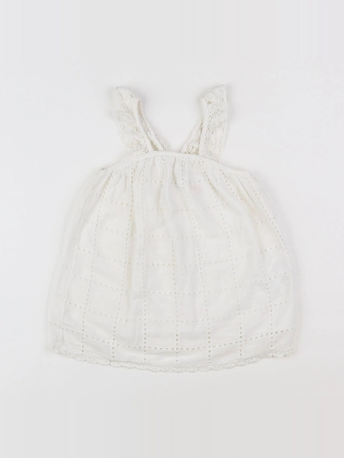 Zara - robe blanc - 9/12 mois
