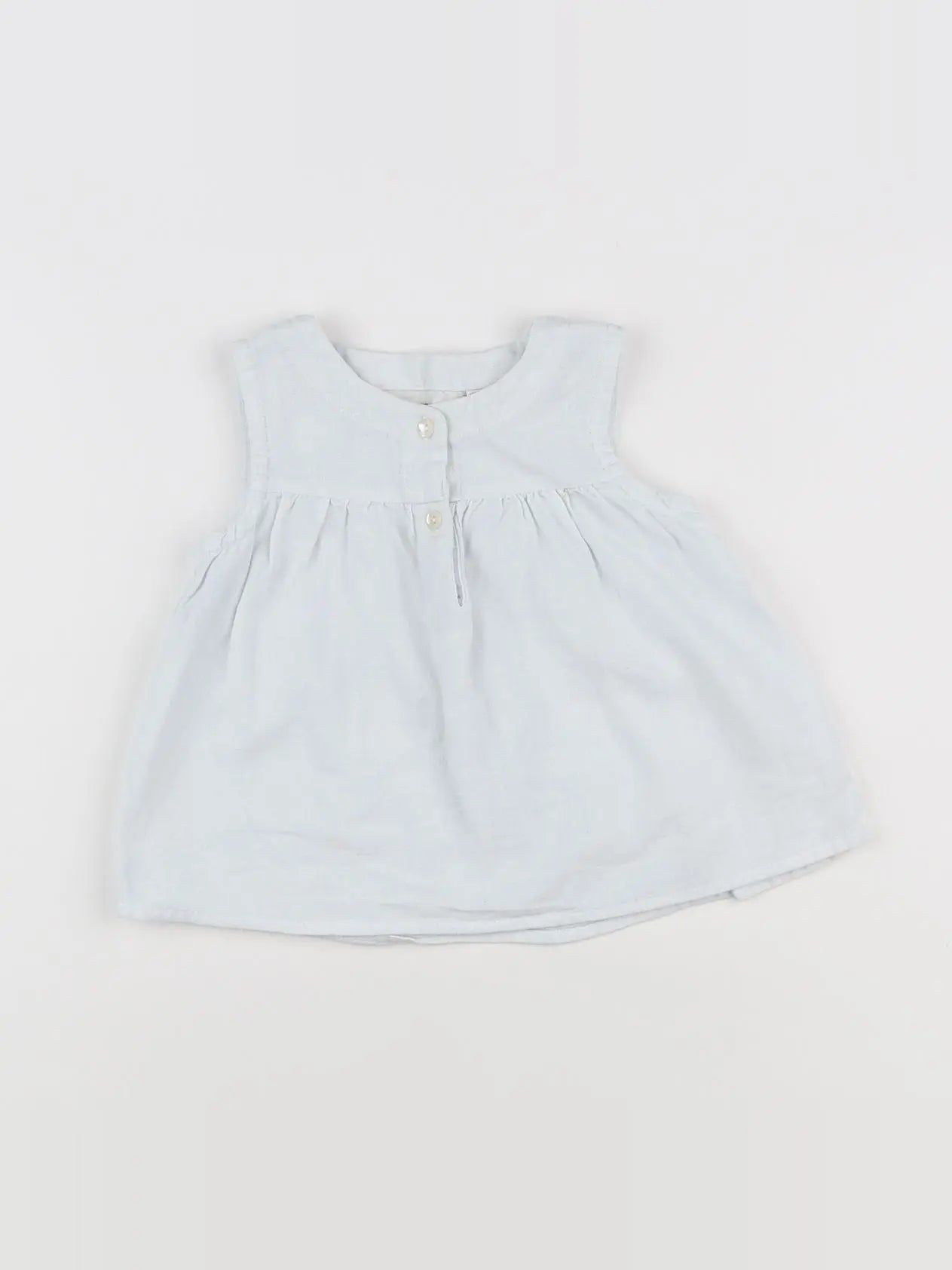 Mango - blouse bleu - 12/18 mois