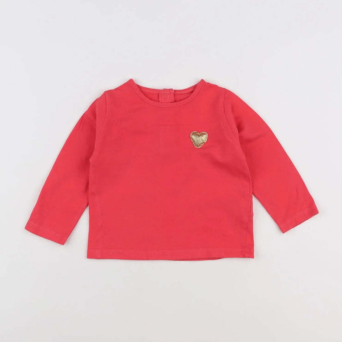 Vertbaudet - tee-shirt rose - 12 mois