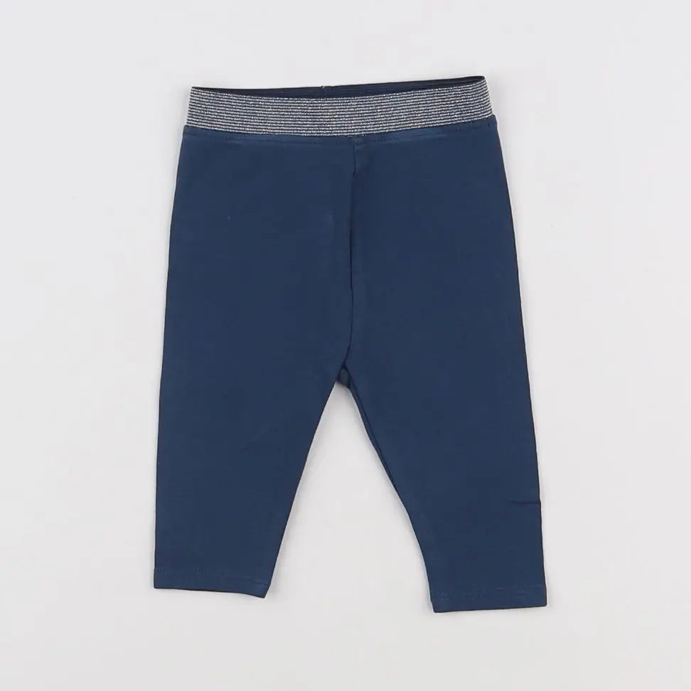 Vertbaudet - legging bleu - 3 mois